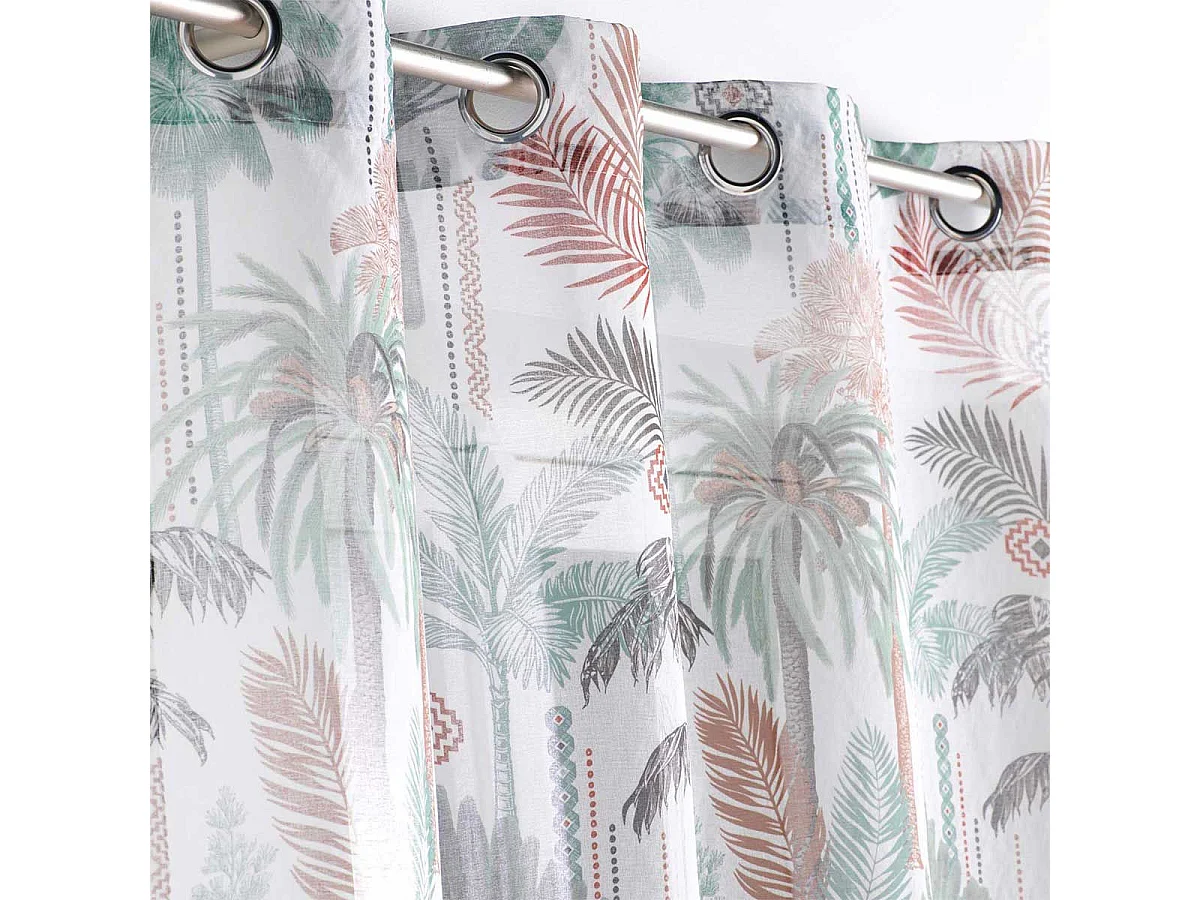 Rideau Voilage à Œillets "Terra Nova" 140x240cm Multicolore