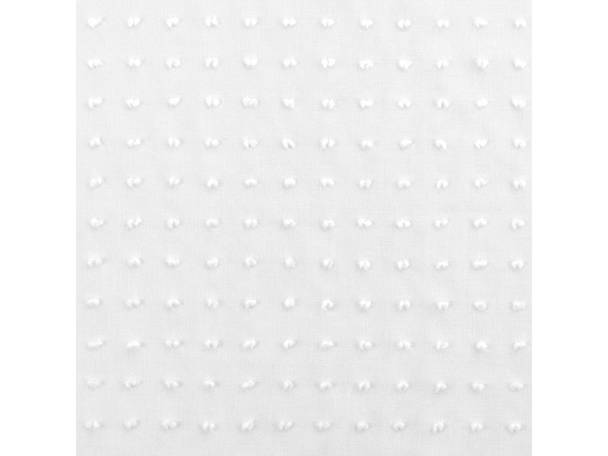 Rideau Voilage à Œillets "Pomponella" 140x240cm Blanc