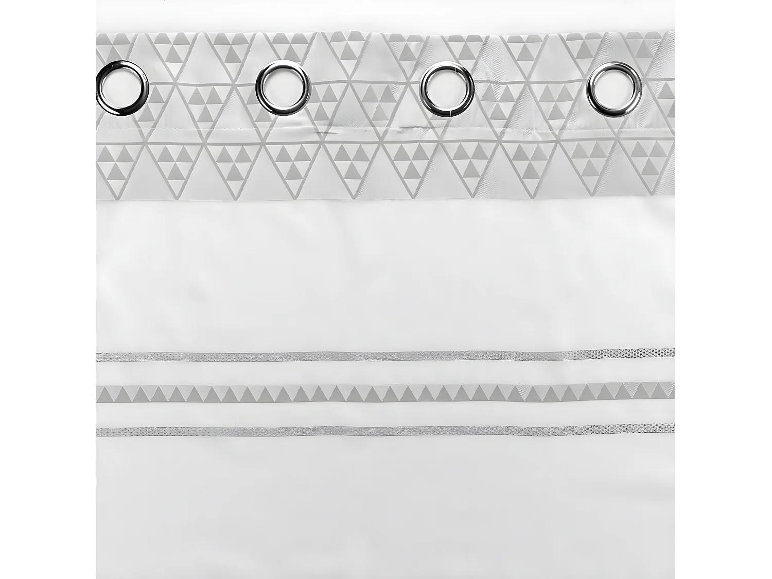 Rideau Voilage à Œillets "Pasadena" 140x240cm Blanc