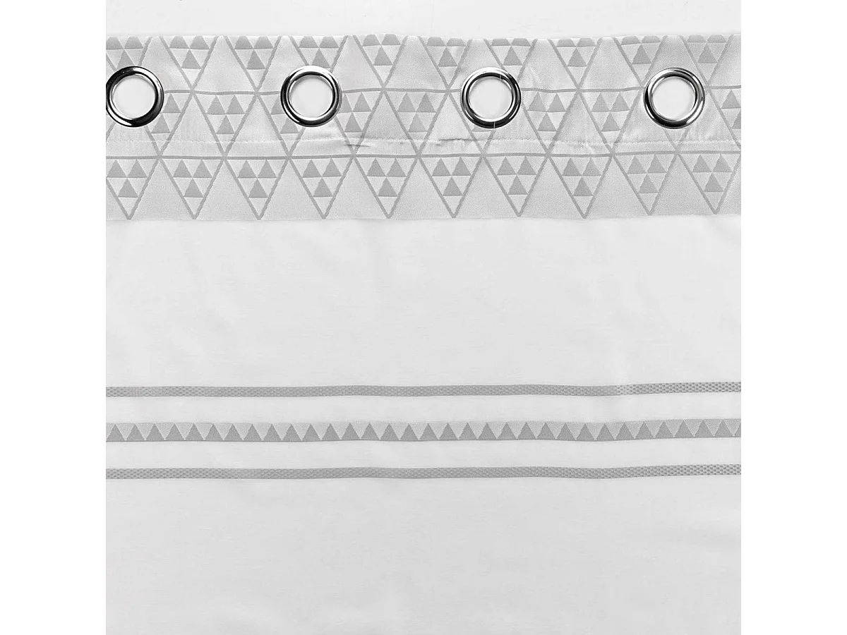 Rideau Voilage à Œillets "Pasadena" 140x240cm Blanc