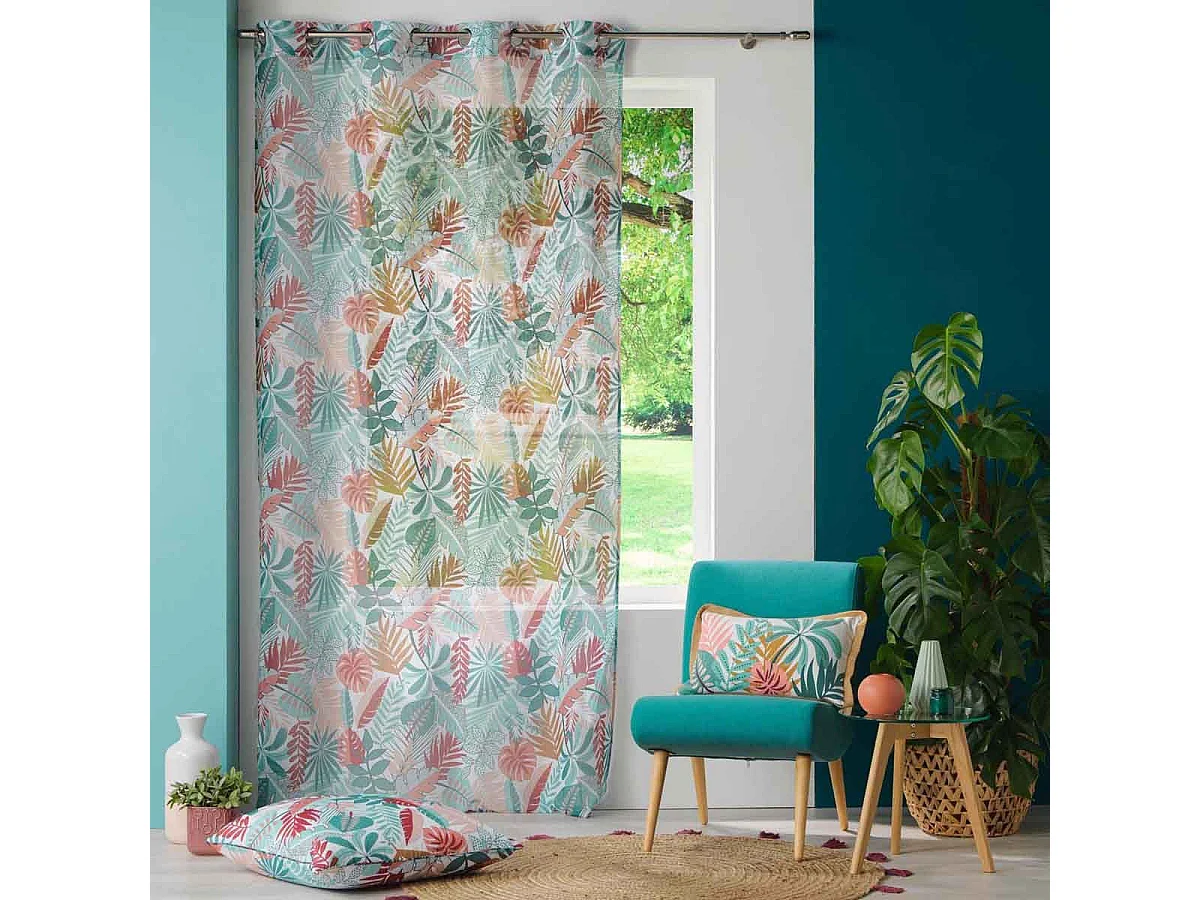 Rideau Voilage à Œillets "Jacala" 140x240cm Blanc