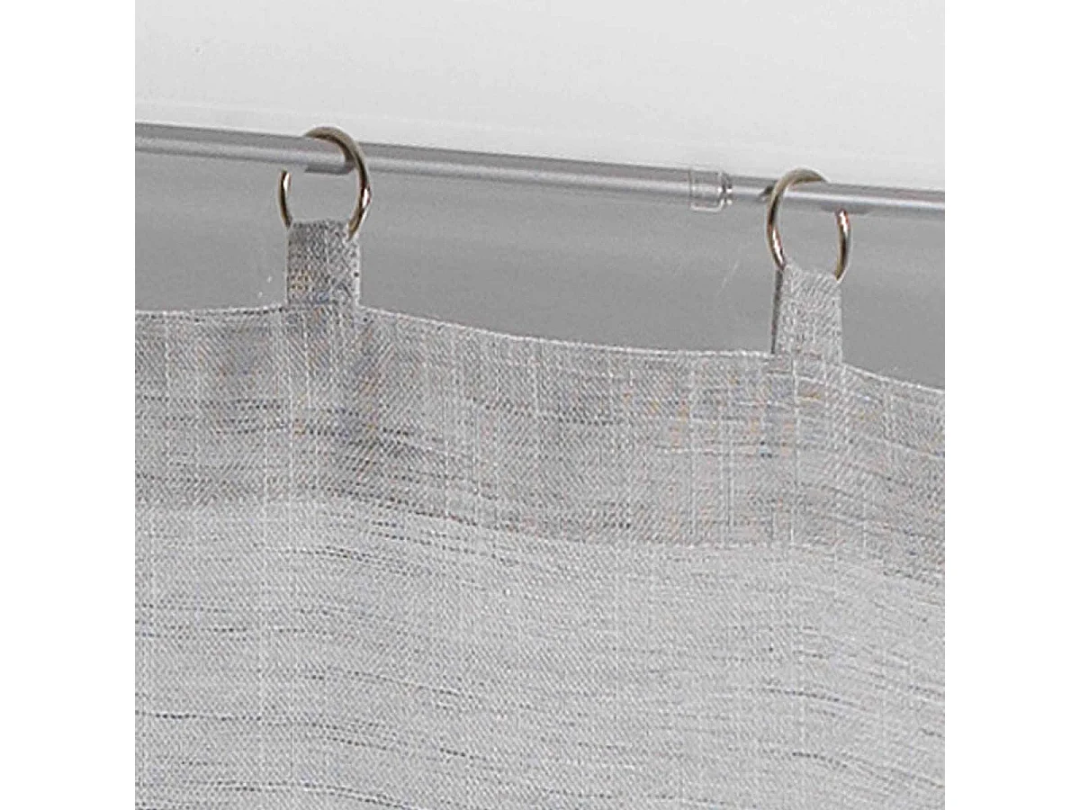 Paire de Voilages "Milza" 60x120cm Gris