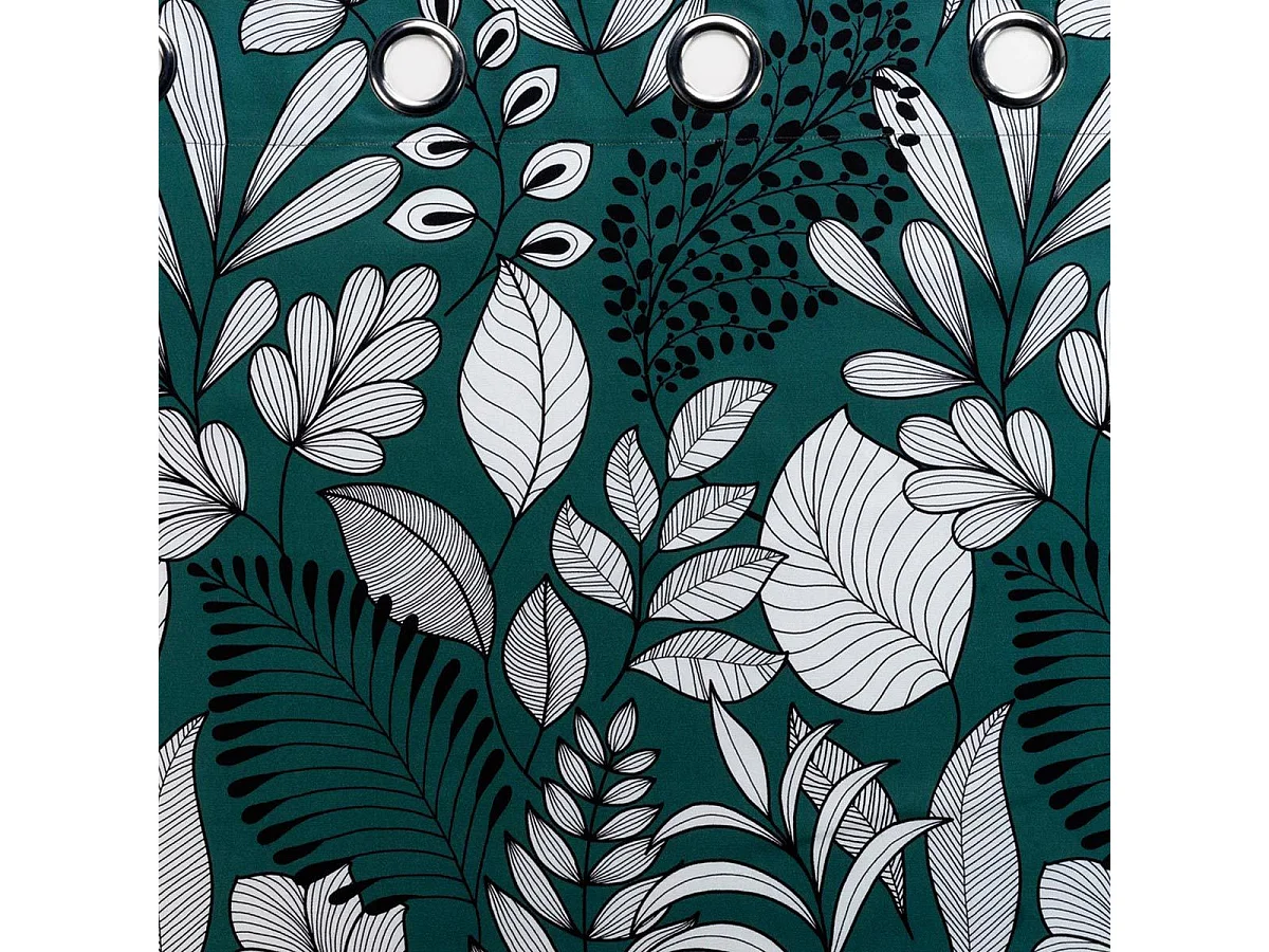 Rideau à Œillets Imprimé "Panabel" 140x240cm Bleu