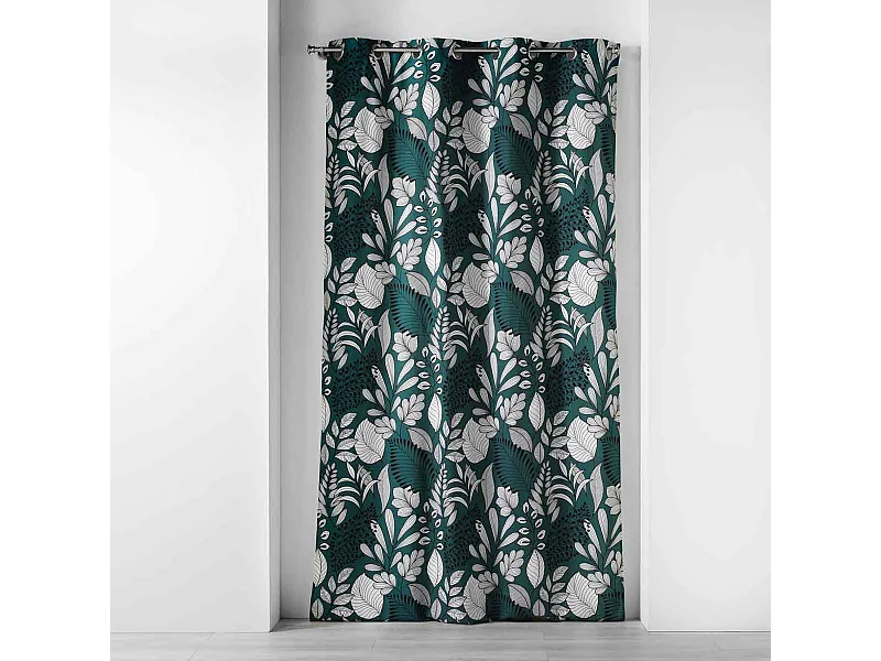 Rideau à Œillets Imprimé "Panabel" 140x240cm Bleu