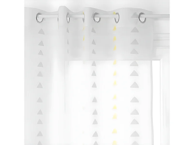 Rideau Voilage "Relief" 140x240cm Ocre