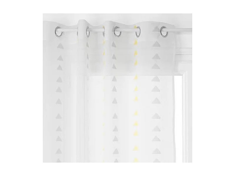 Rideau Voilage "Relief" 140x240cm Ocre