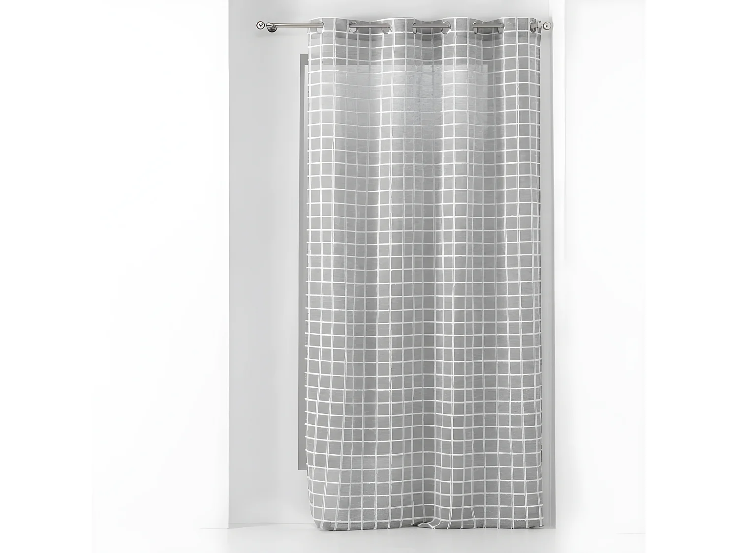 Rideau Voilage à Œillets "Karrona" 140x240cm Anthracite