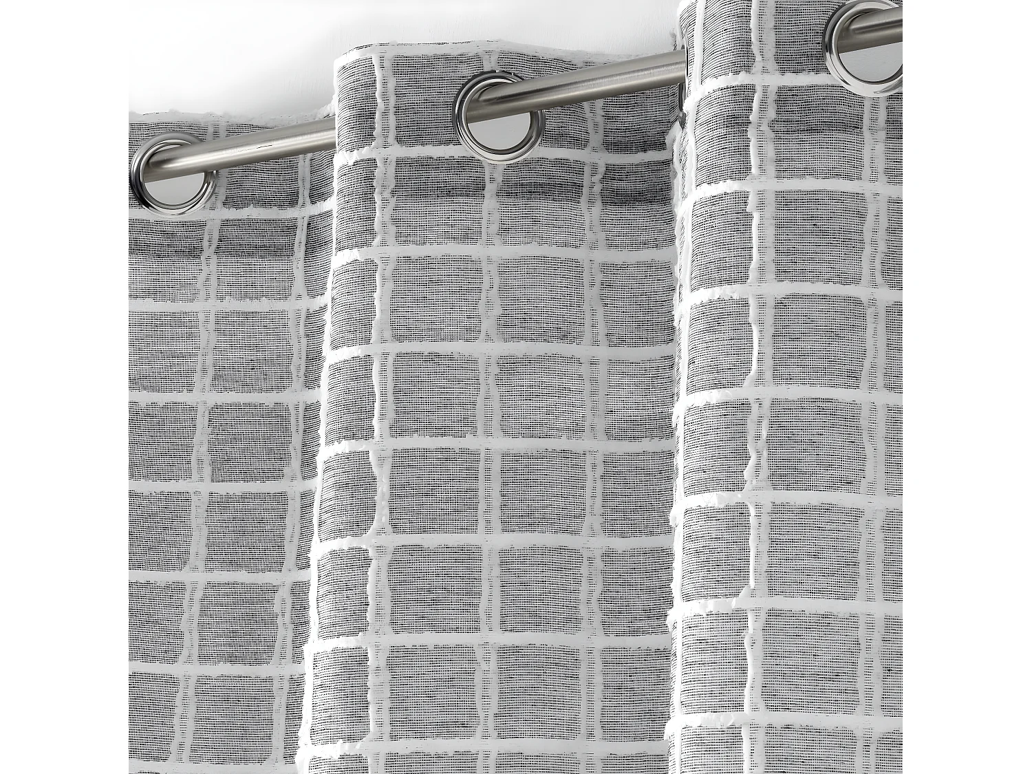 Rideau Voilage à Œillets "Karrona" 140x240cm Anthracite