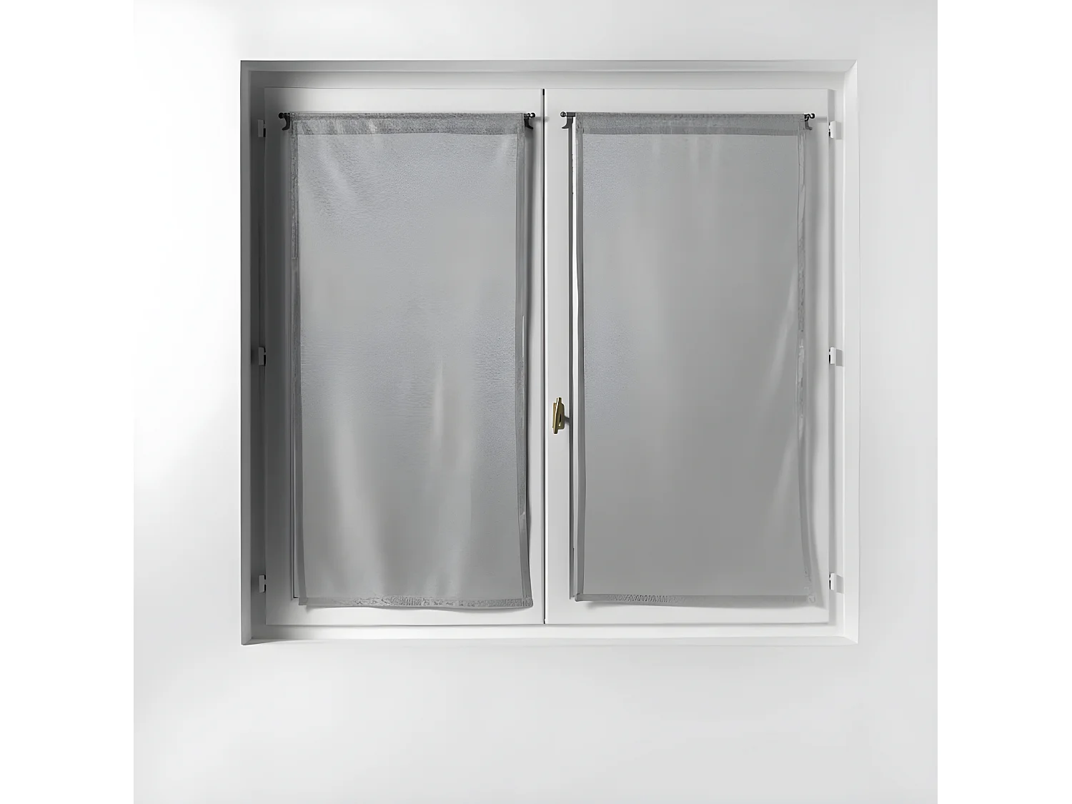 Paire de Voilages "Castille" 60x120cm Gris