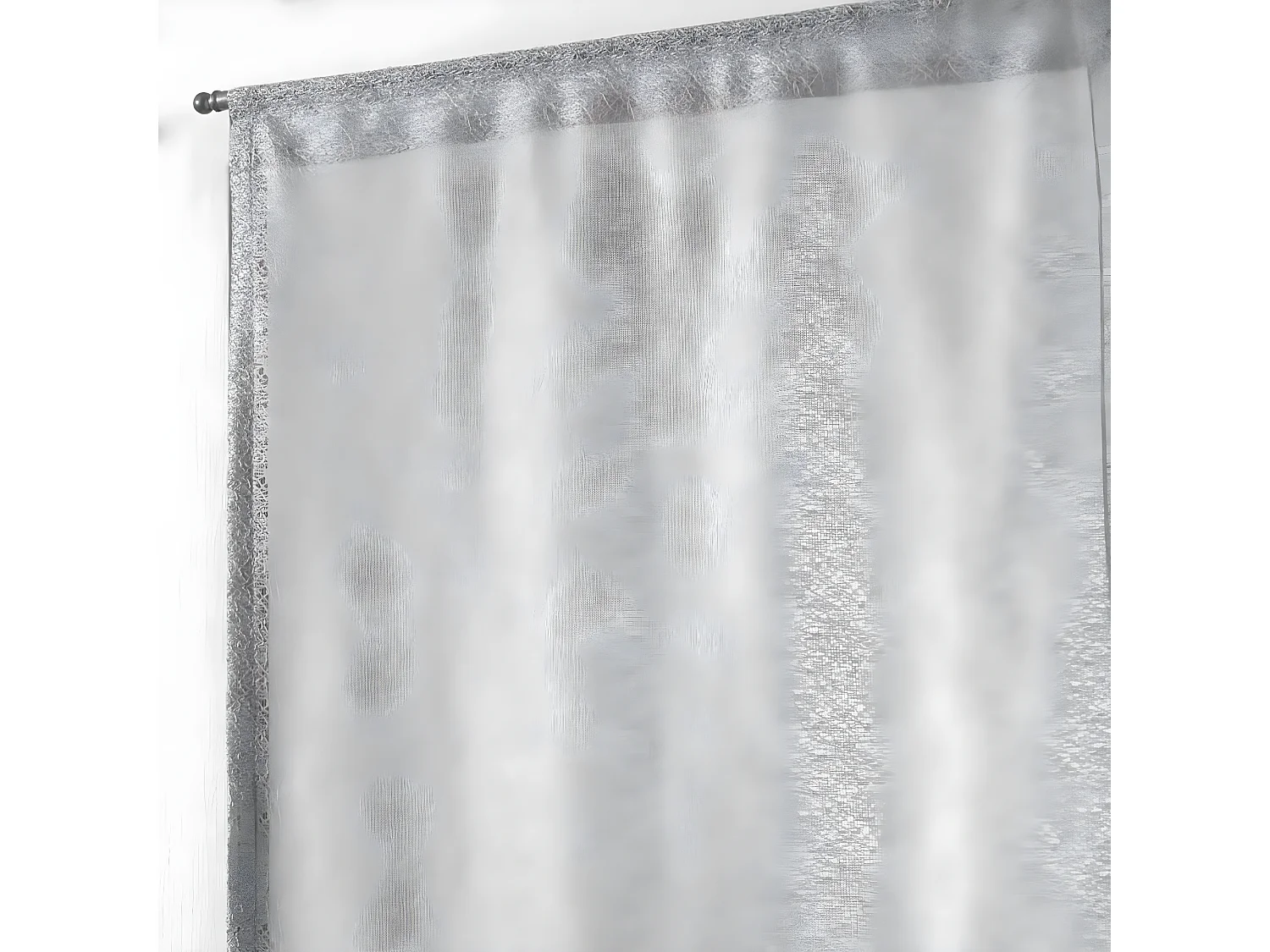 Paire de Voilages "Castille" 60x120cm Gris