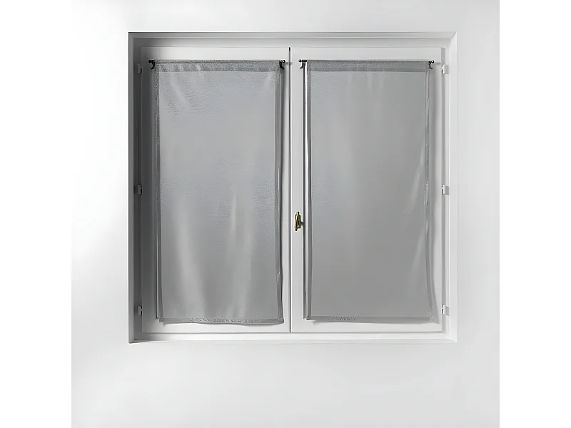 Paire de Voilages "Castille" 60x120cm Gris