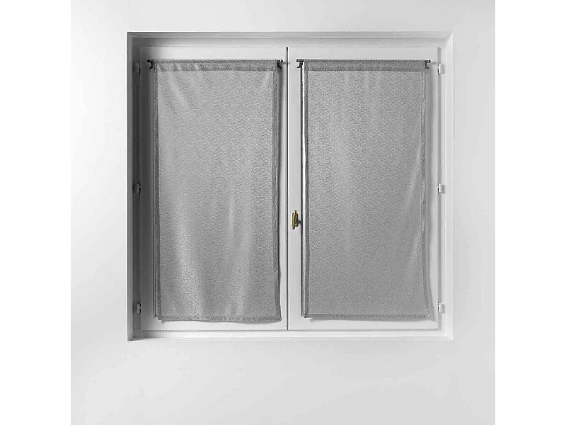 Paire de Voilages "Castille" 60x120cm Gris