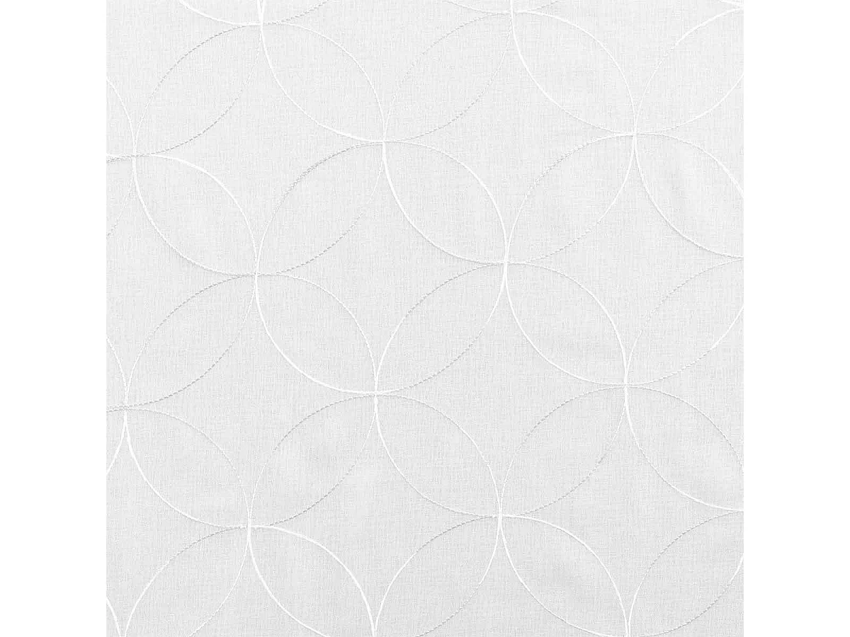 Paire de Voilages "Olympia" 60x120cm Blanc