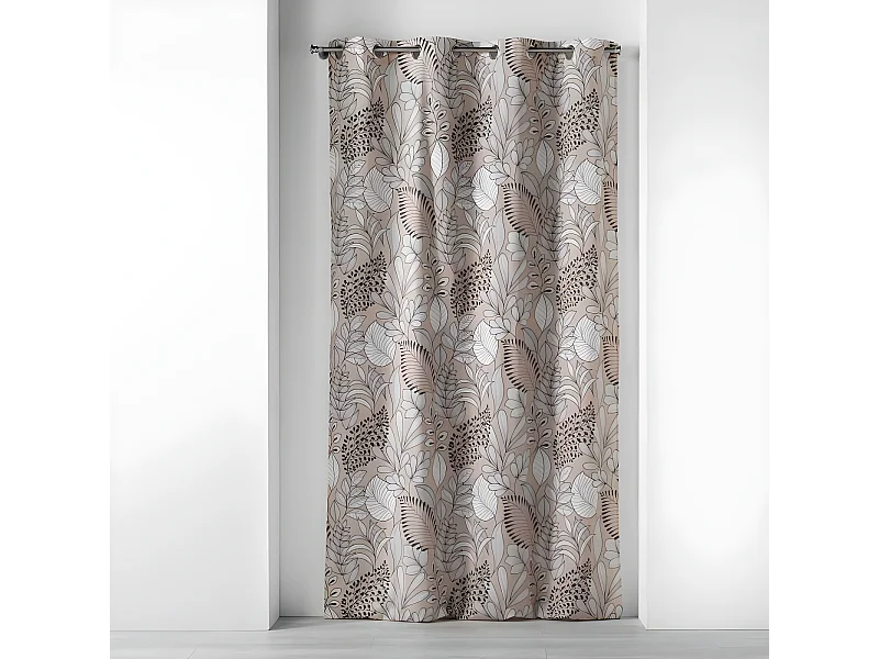 Rideau à Œillets Imprimé "Panabel" 140x240cm Naturel