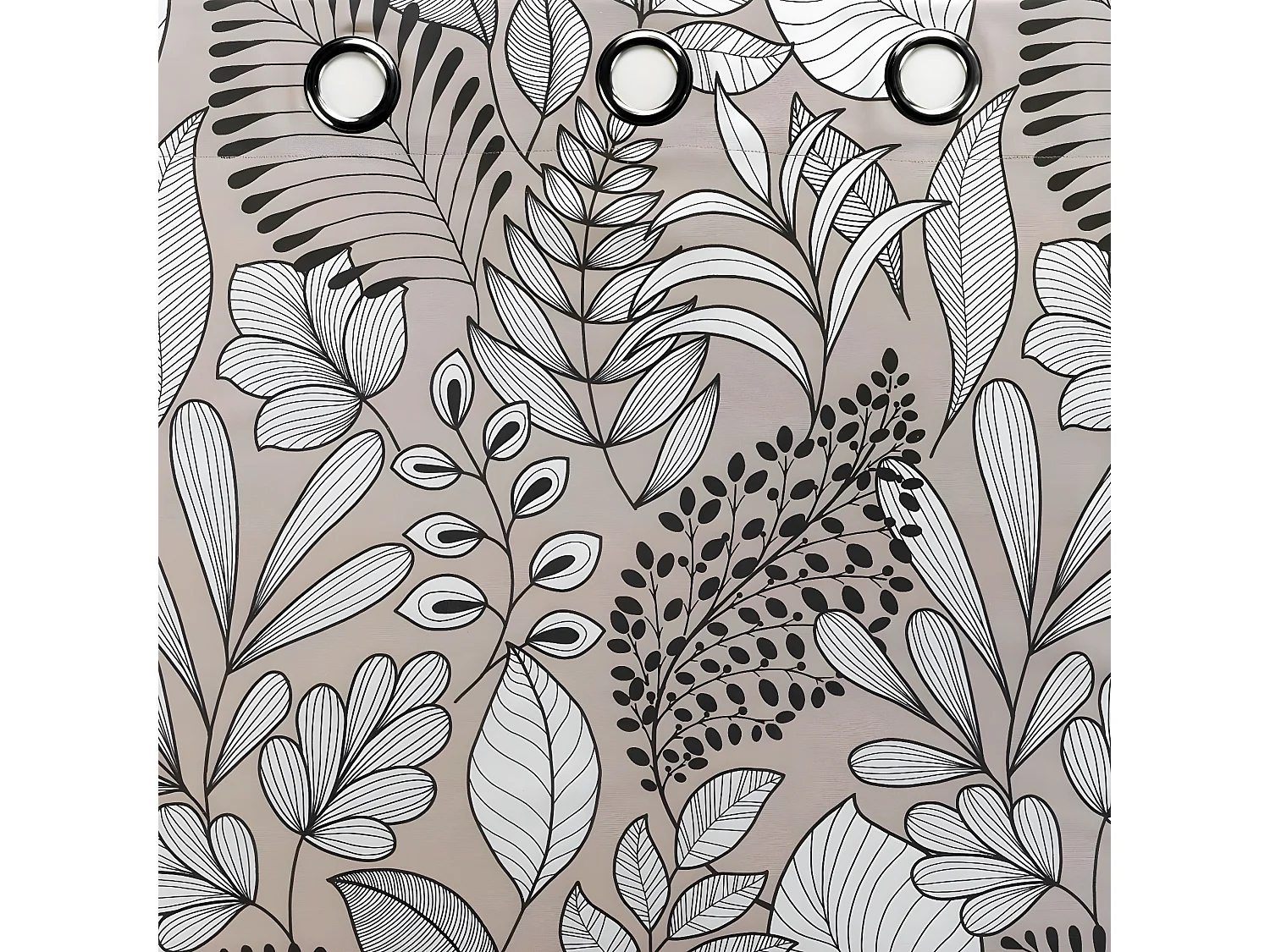 Rideau à Œillets Imprimé "Panabel" 140x240cm Naturel