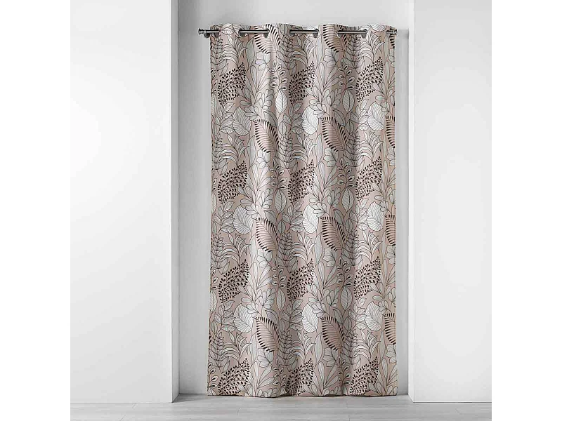 Rideau à Œillets Imprimé "Panabel" 140x240cm Naturel