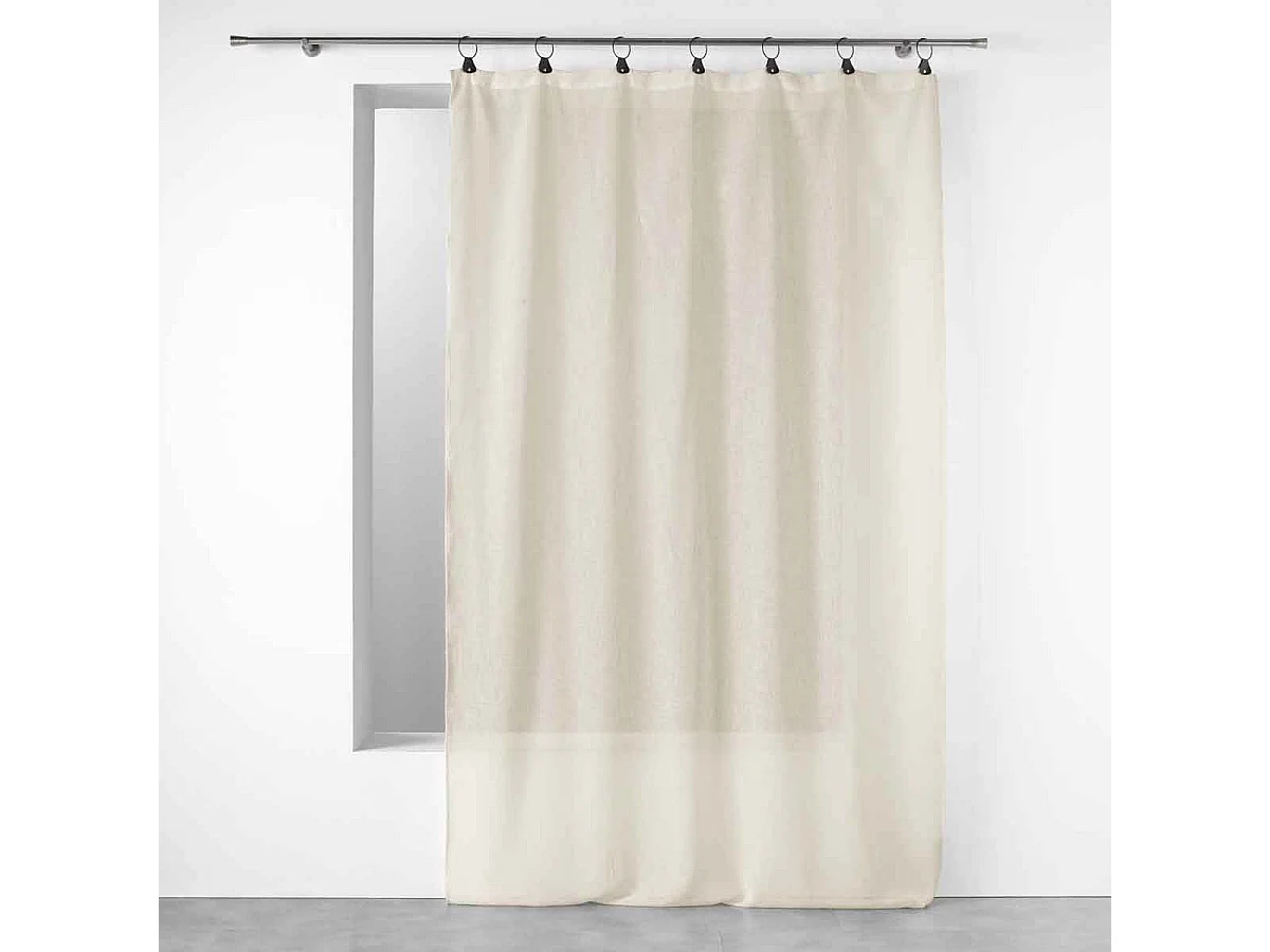 Rideau Voilage à Anneaux "Linka" 140x240cm Naturel