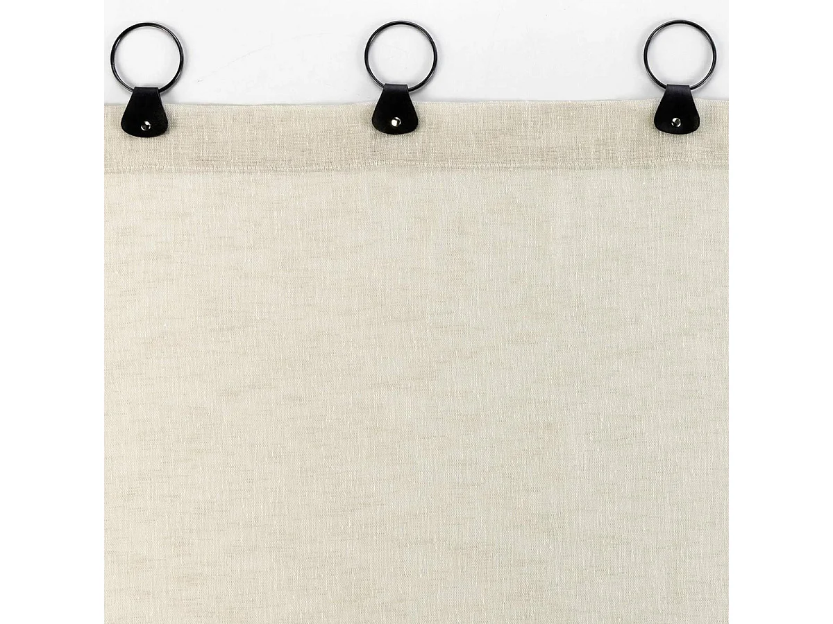 Rideau Voilage à Anneaux "Linka" 140x240cm Naturel