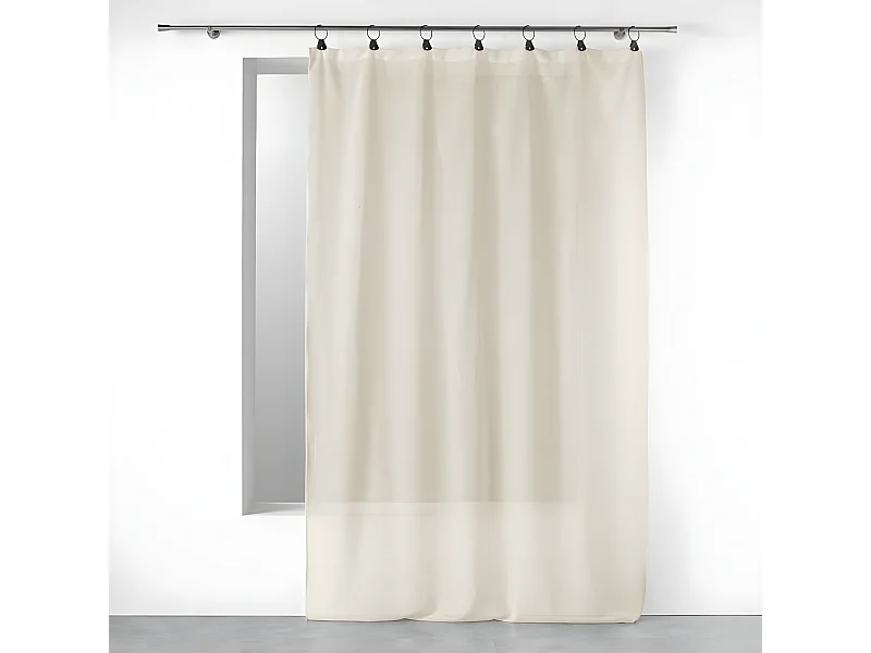 Rideau Voilage à Anneaux "Linka" 140x240cm Naturel