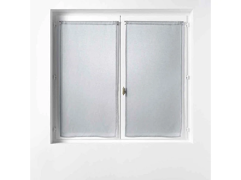 Paire de Voilages "Sandra" 60x90cm Gris