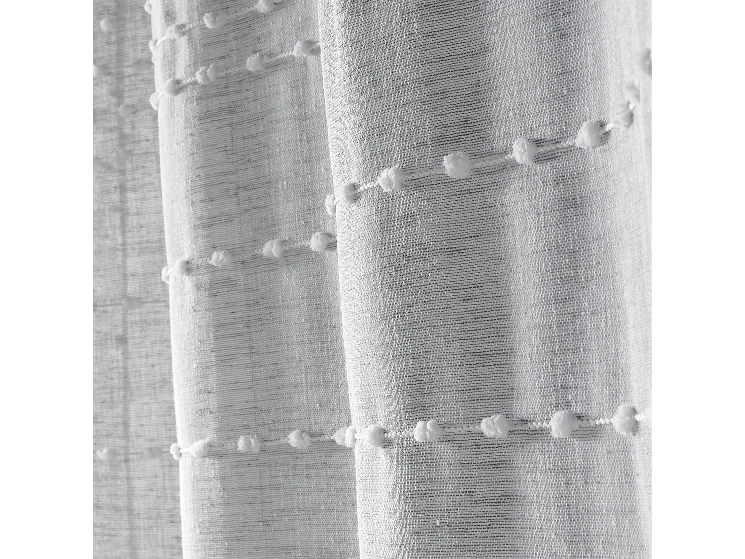 Rideau Voilage "Andalia" 140x240cm Gris