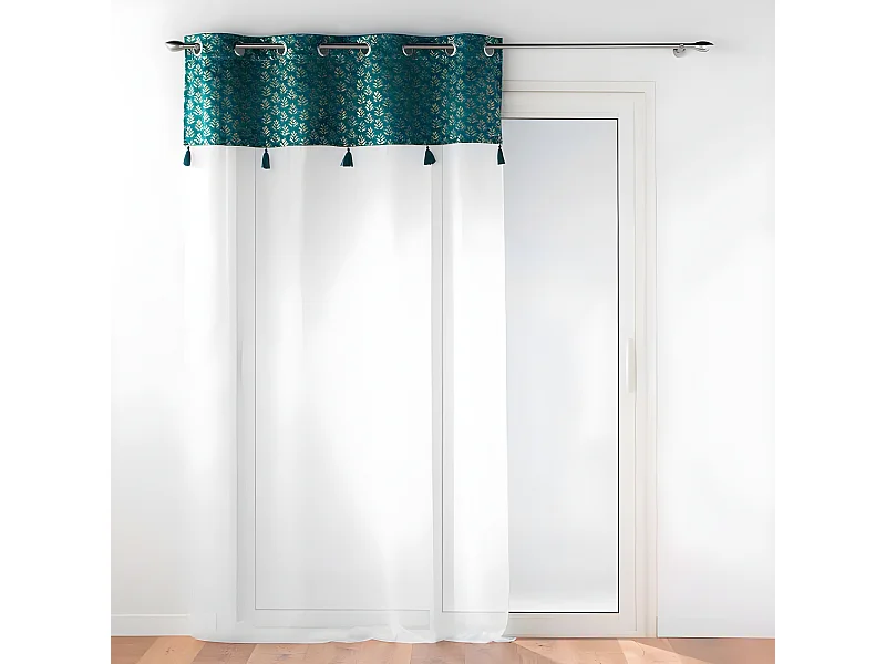 Rideau Voilage à Œillets "Evie" 140x280cm Bleu