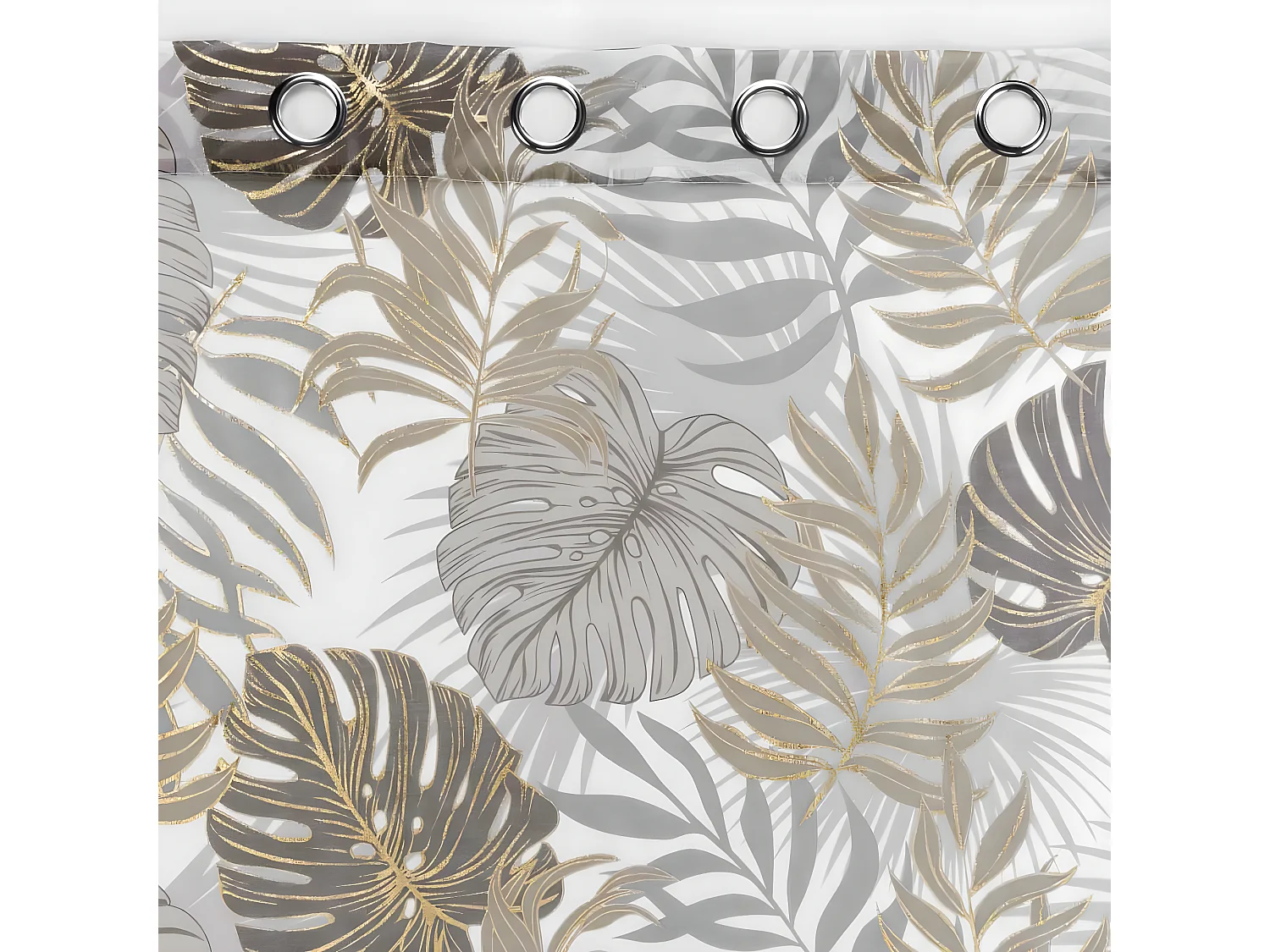 Rideau Voilage à Œillets "Mogador" 140x280cm Beige