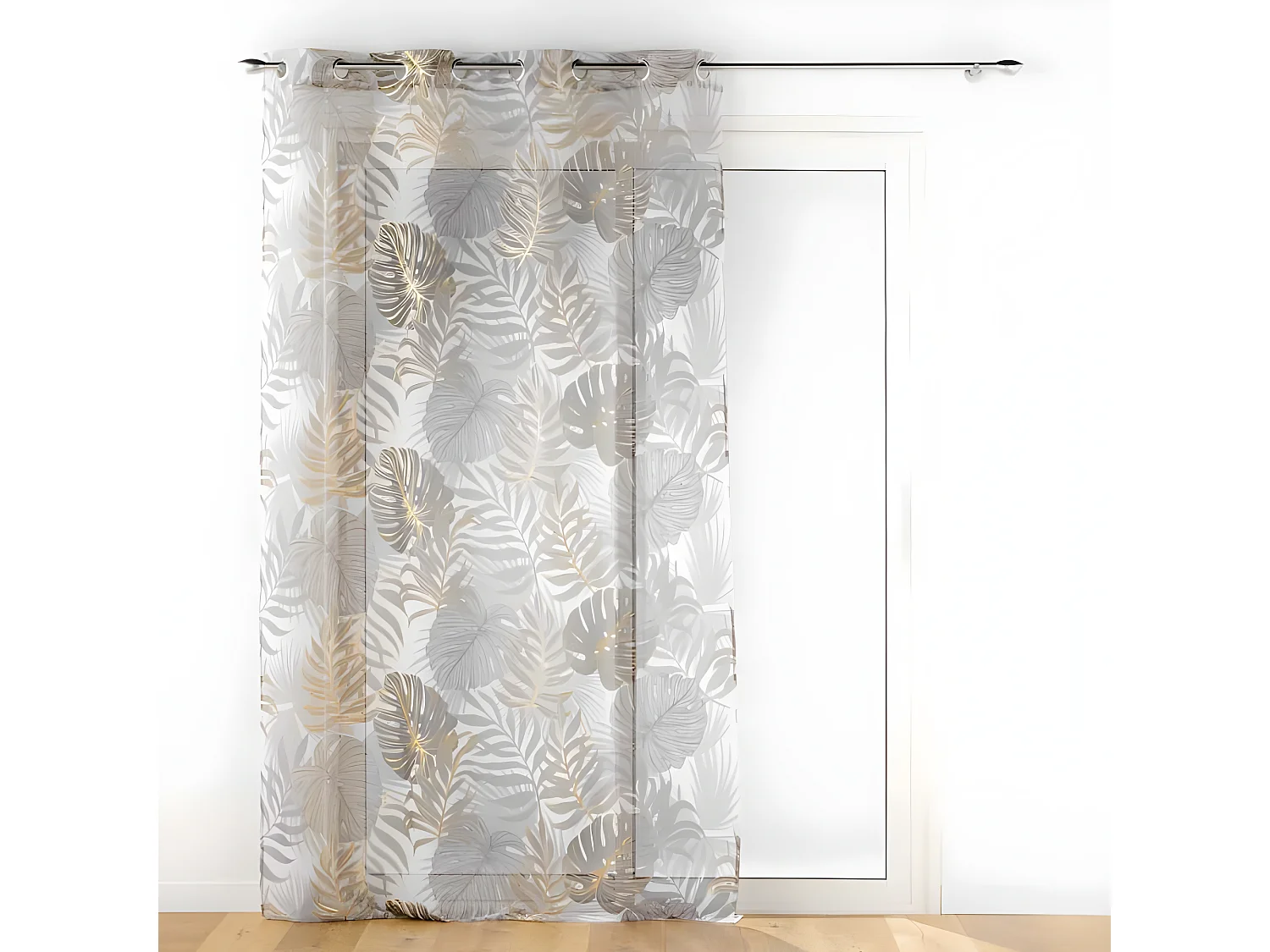 Rideau Voilage à Œillets "Mogador" 140x280cm Beige