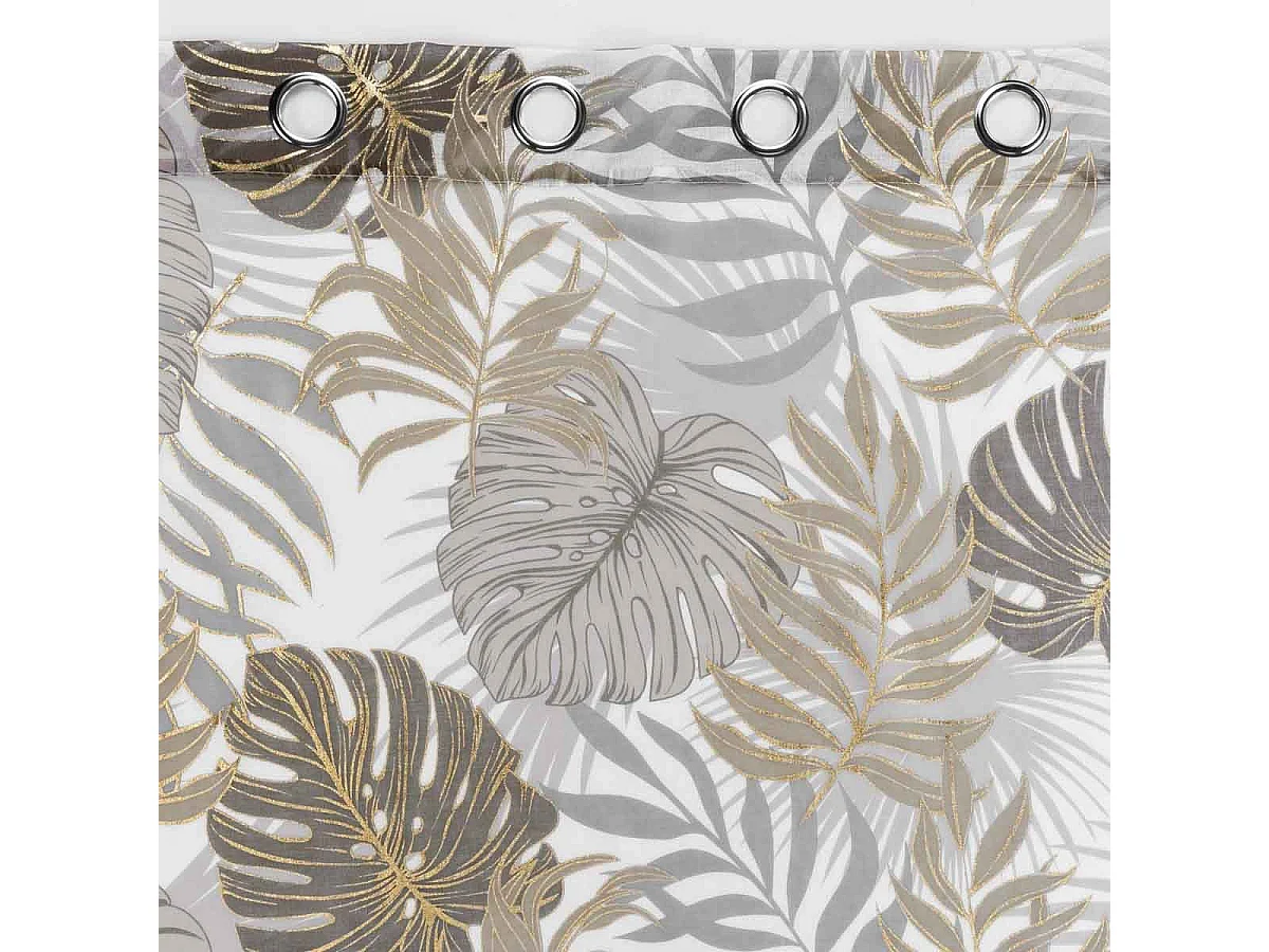 Rideau Voilage à Œillets "Mogador" 140x280cm Beige