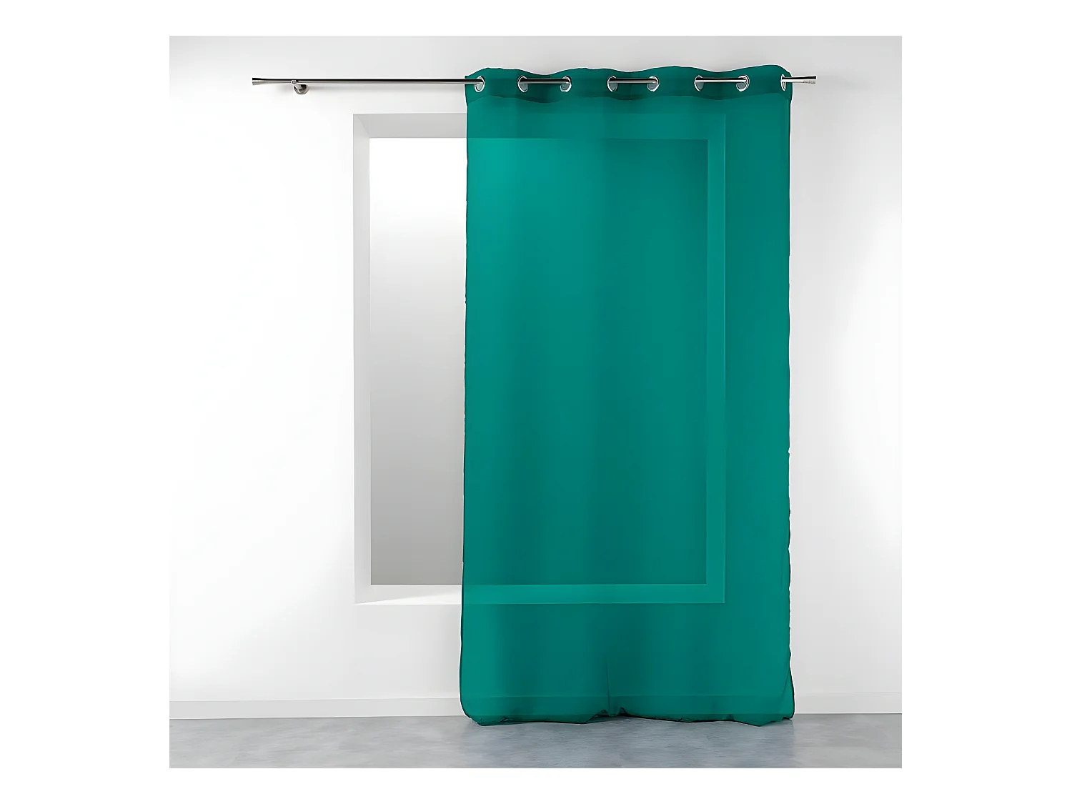 Rideau Voilage Étamine "Telma" 140x280cm Émeraude