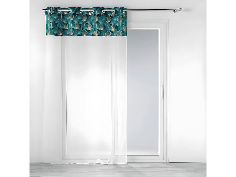 Rideau Voilage à Œillets "Clairine" 140x240cm Émeraude