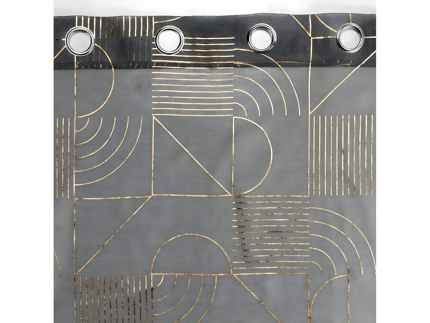 Rideau Voilage à Œillets "Lineor" 140x240cm Anthracite