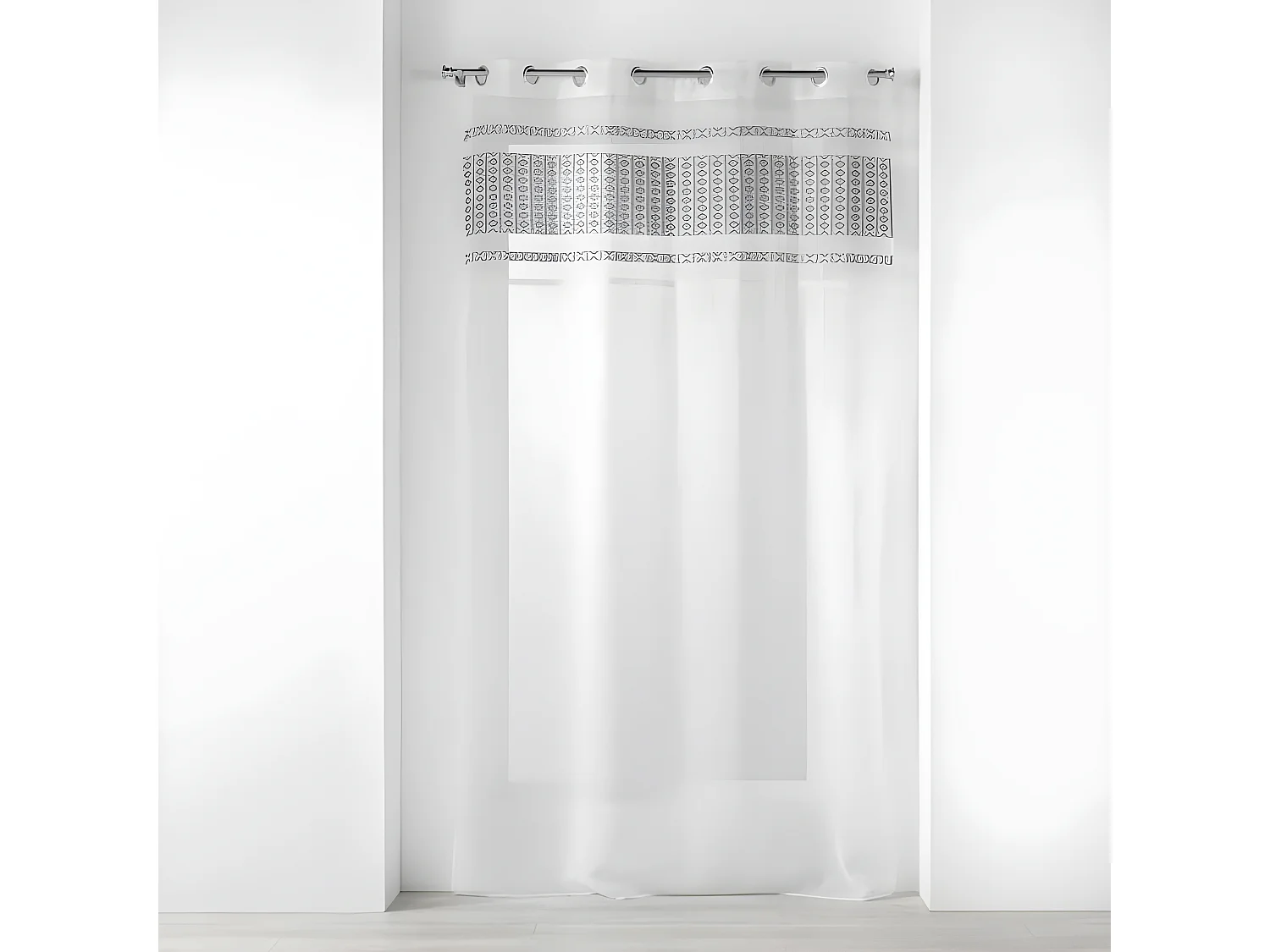 Rideau Voilage à Œillets "Storia" 140x280cm Blanc