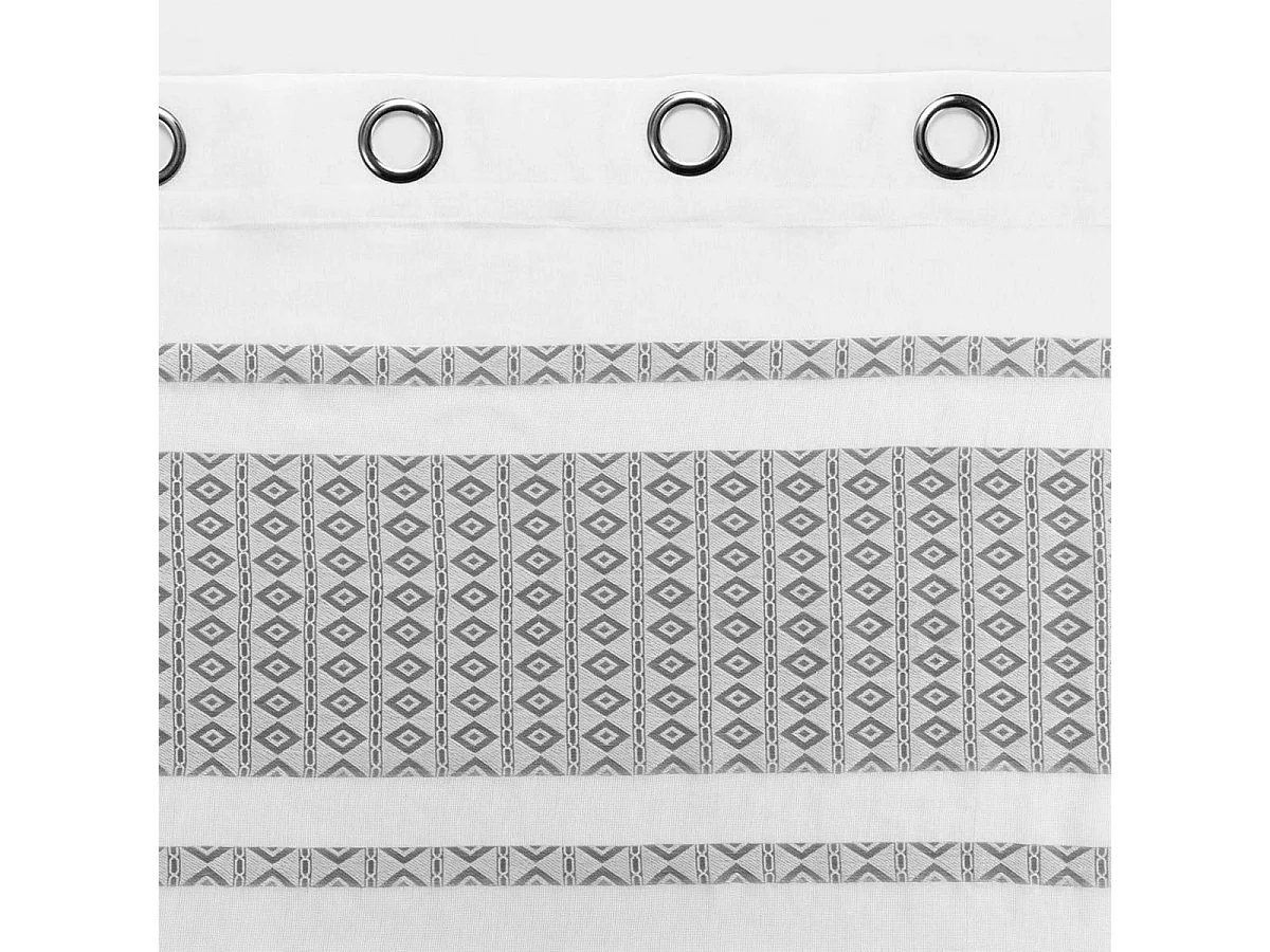 Rideau Voilage à Œillets "Storia" 140x280cm Blanc