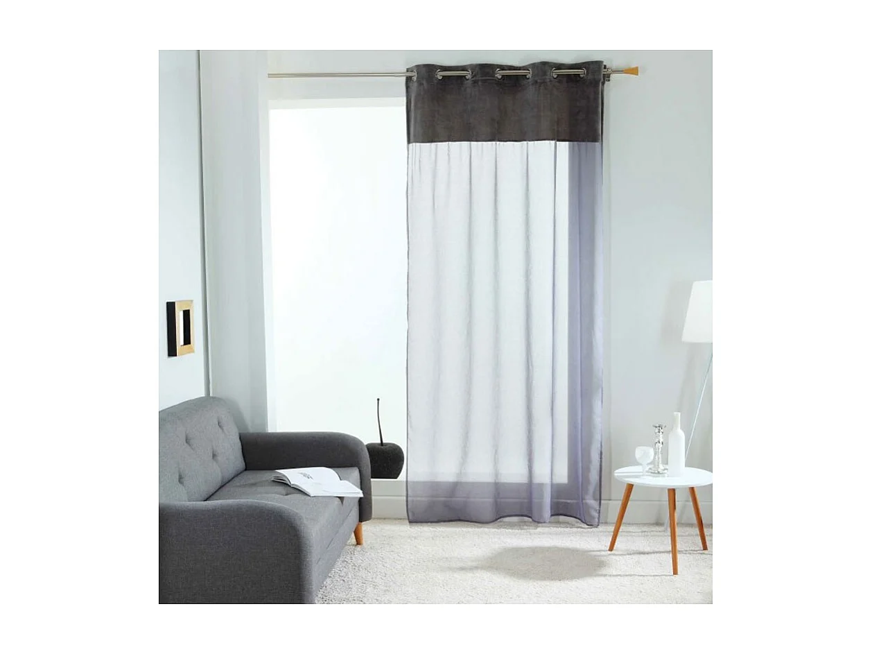 Rideau Voilage "Valentina" 140x240cm Gris