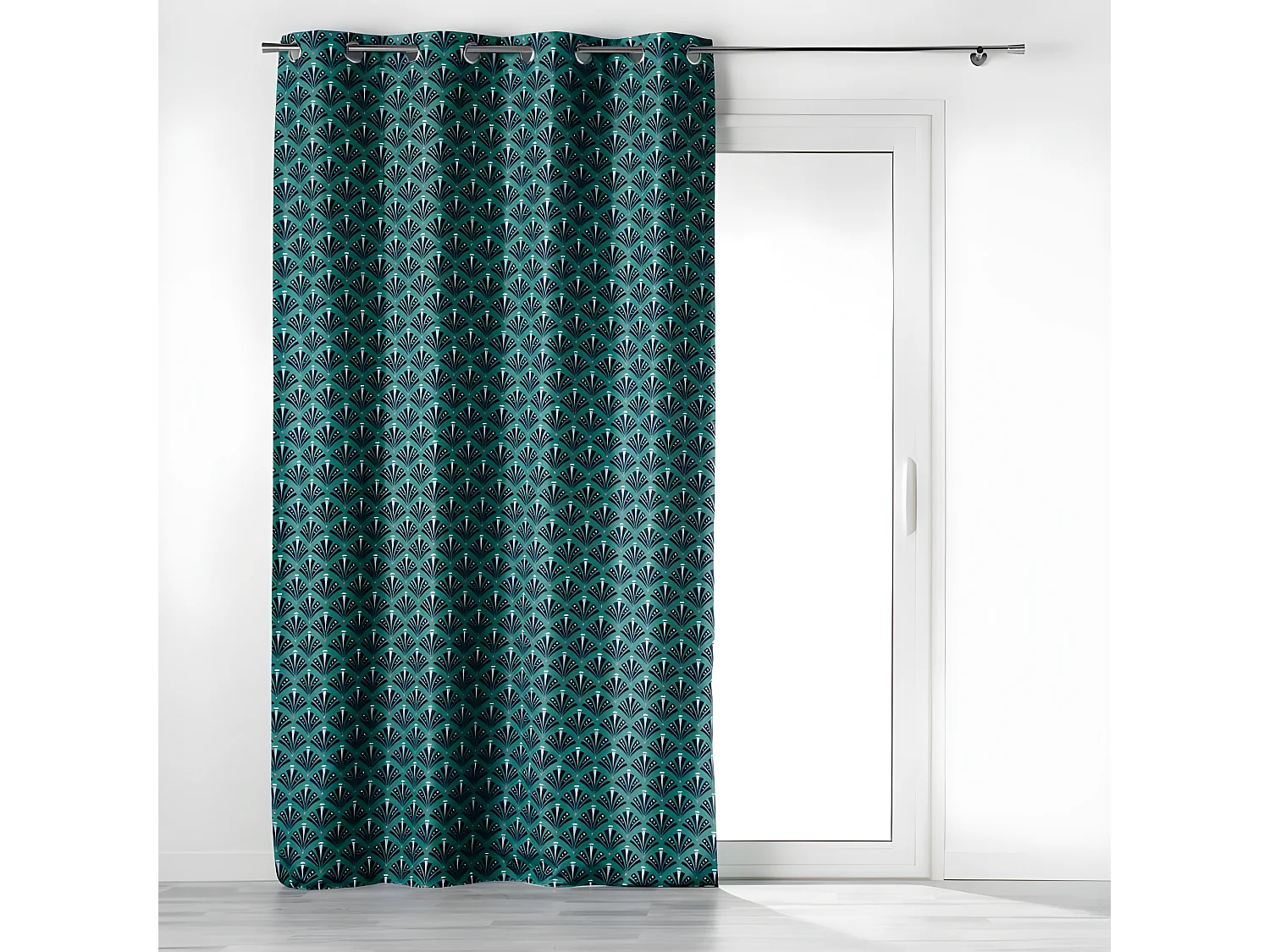 Rideau à Œillets Occultant "Surya" 135x260cm Bleu