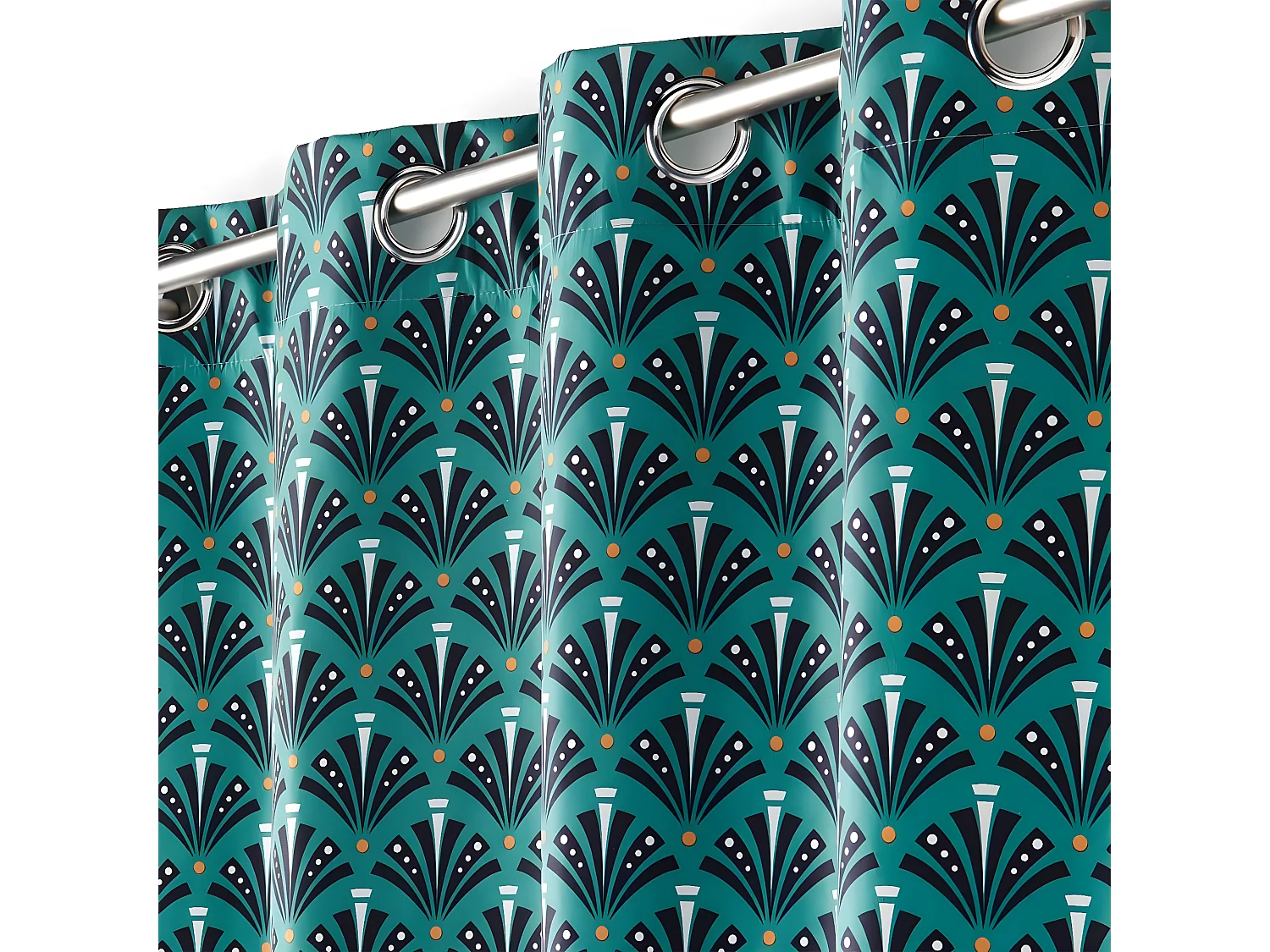 Rideau à Œillets Occultant "Surya" 135x260cm Bleu