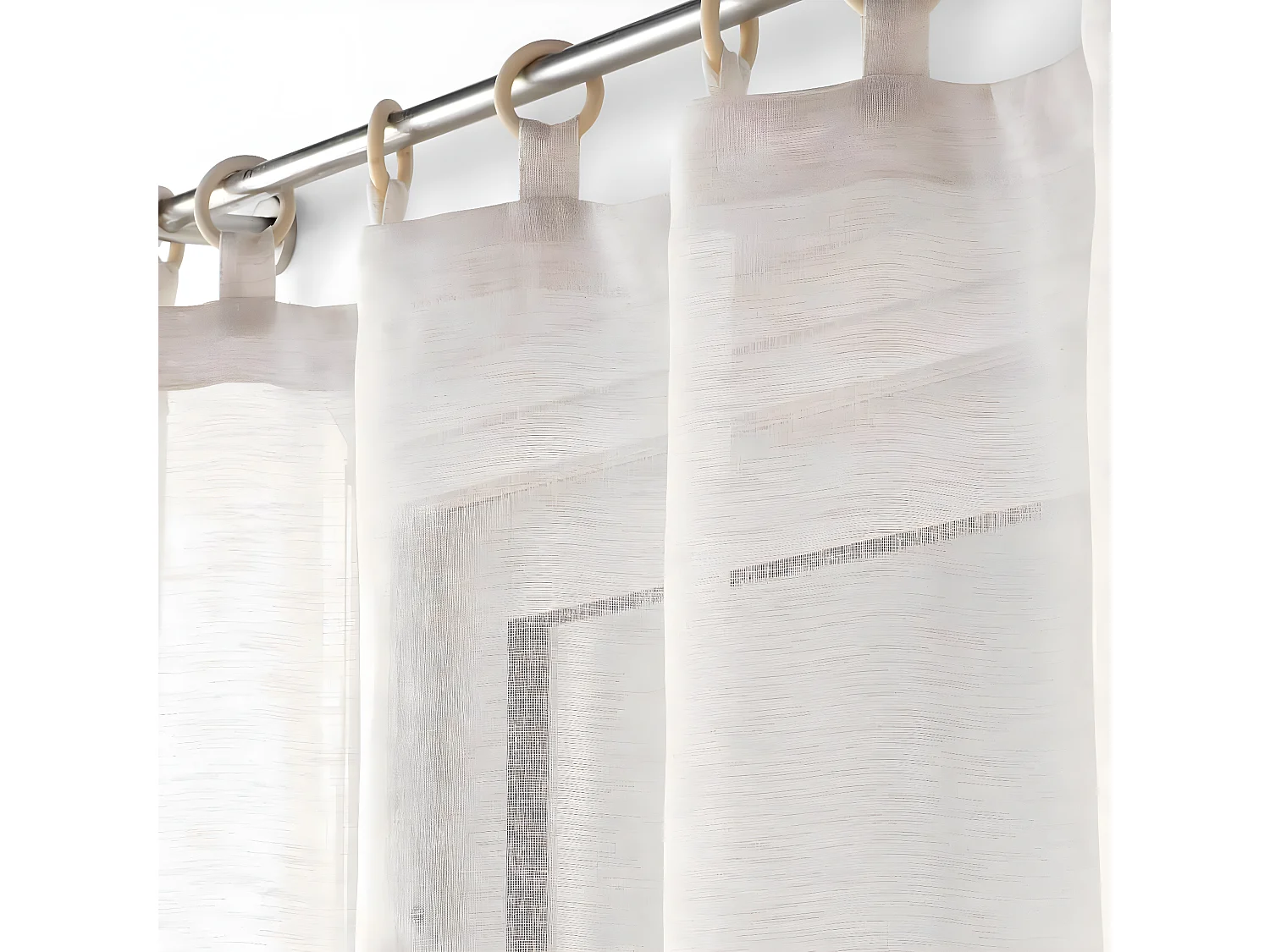 Rideau Voilage à Œillets "Minalisa" 140x240cm Lin