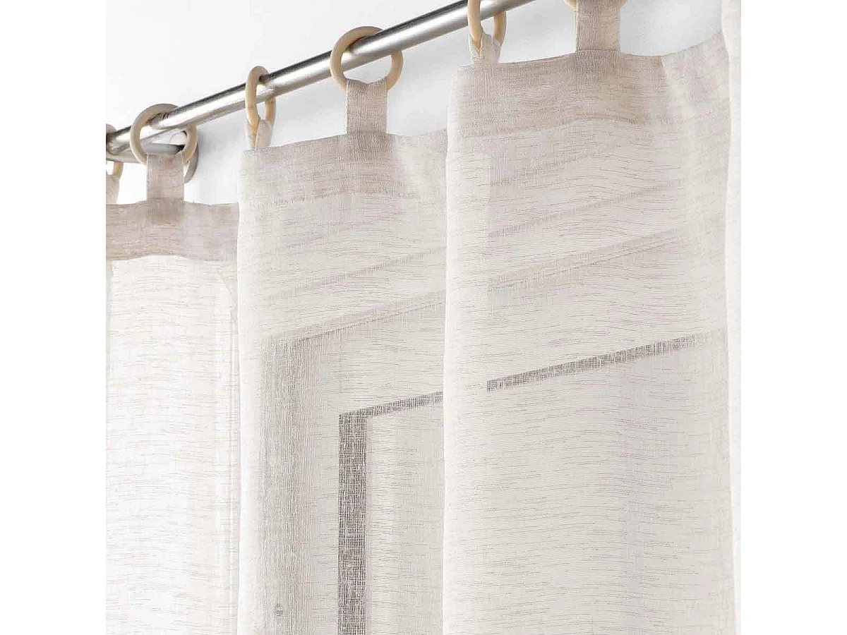 Rideau Voilage à Œillets "Minalisa" 140x240cm Lin