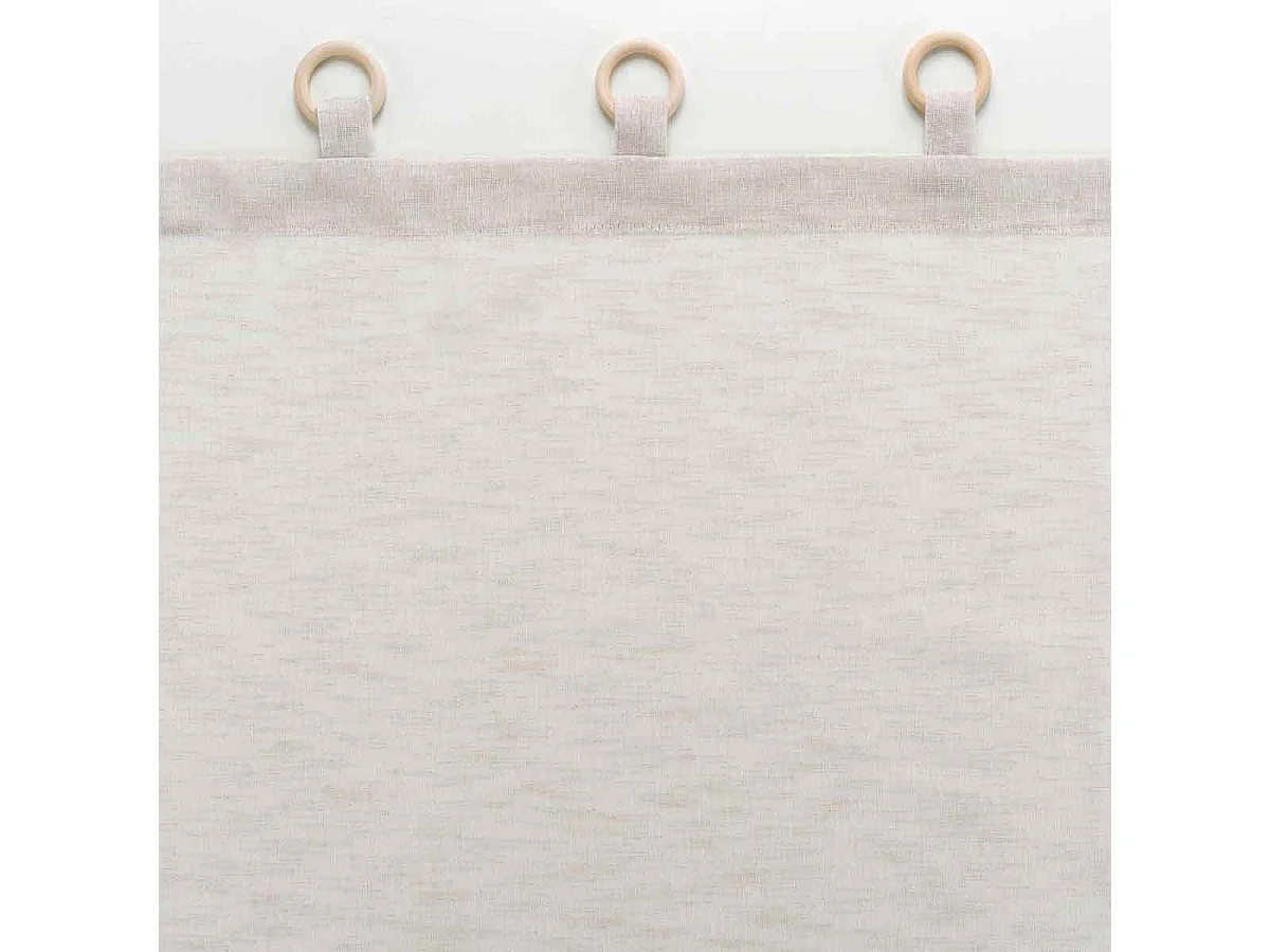 Rideau Voilage à Œillets "Minalisa" 140x240cm Lin