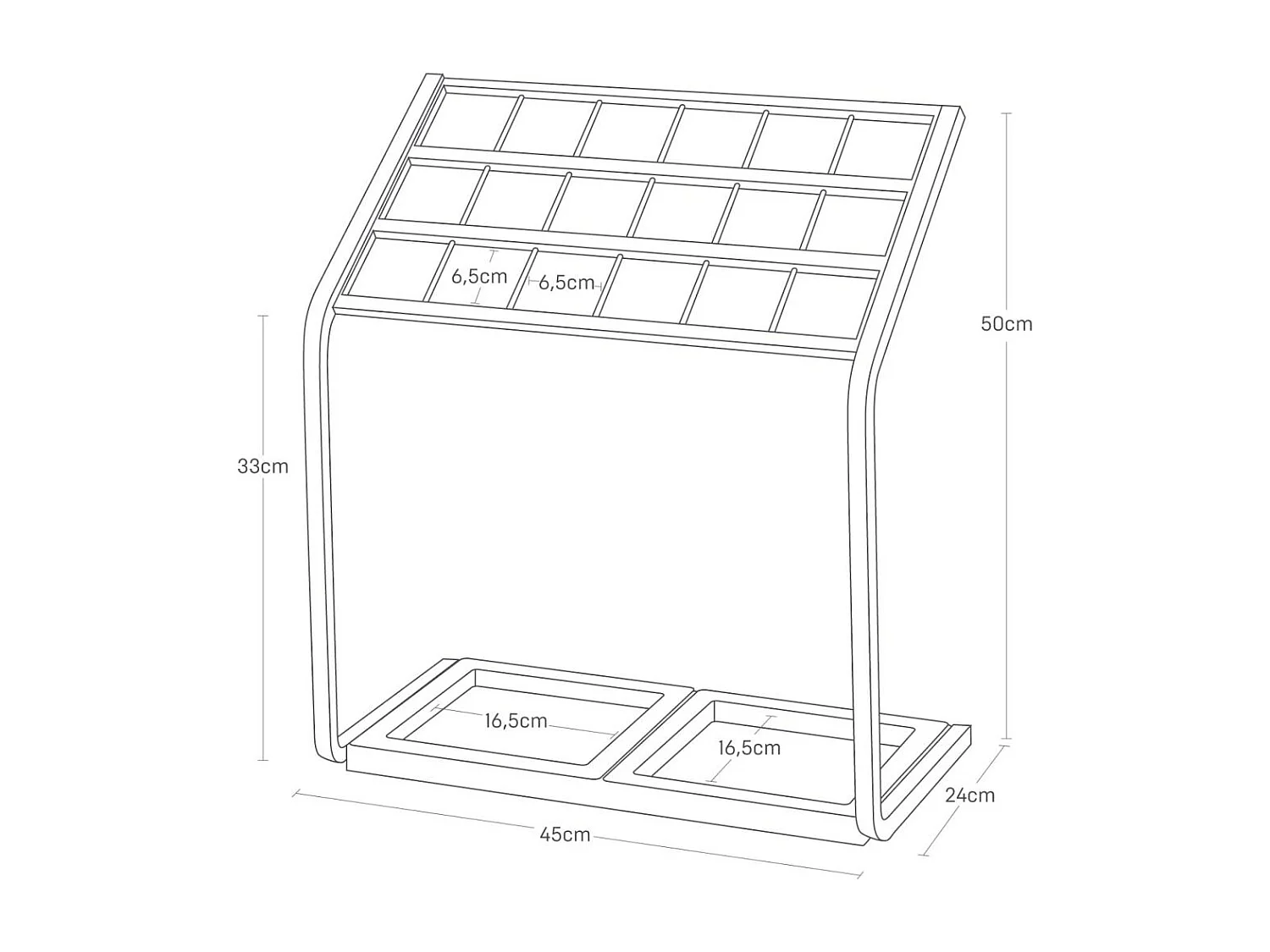 Portaombrelli in metallo