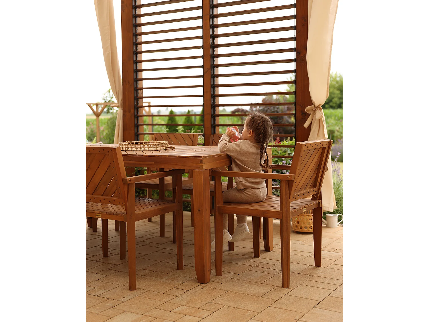Gartenstuhl BARATTI Akazienholz Braun