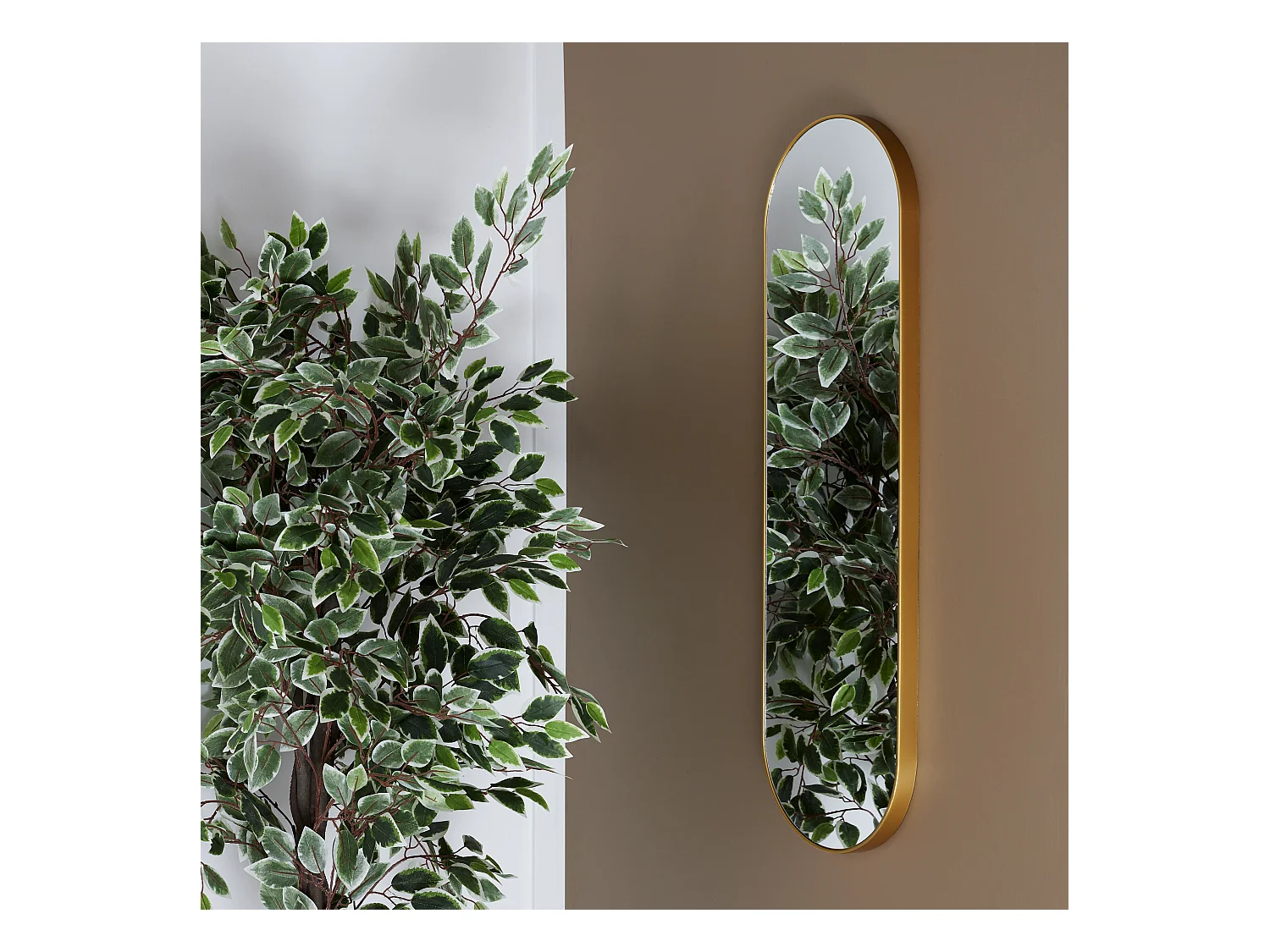 Miroir Design "Jaipur" 100cm Or