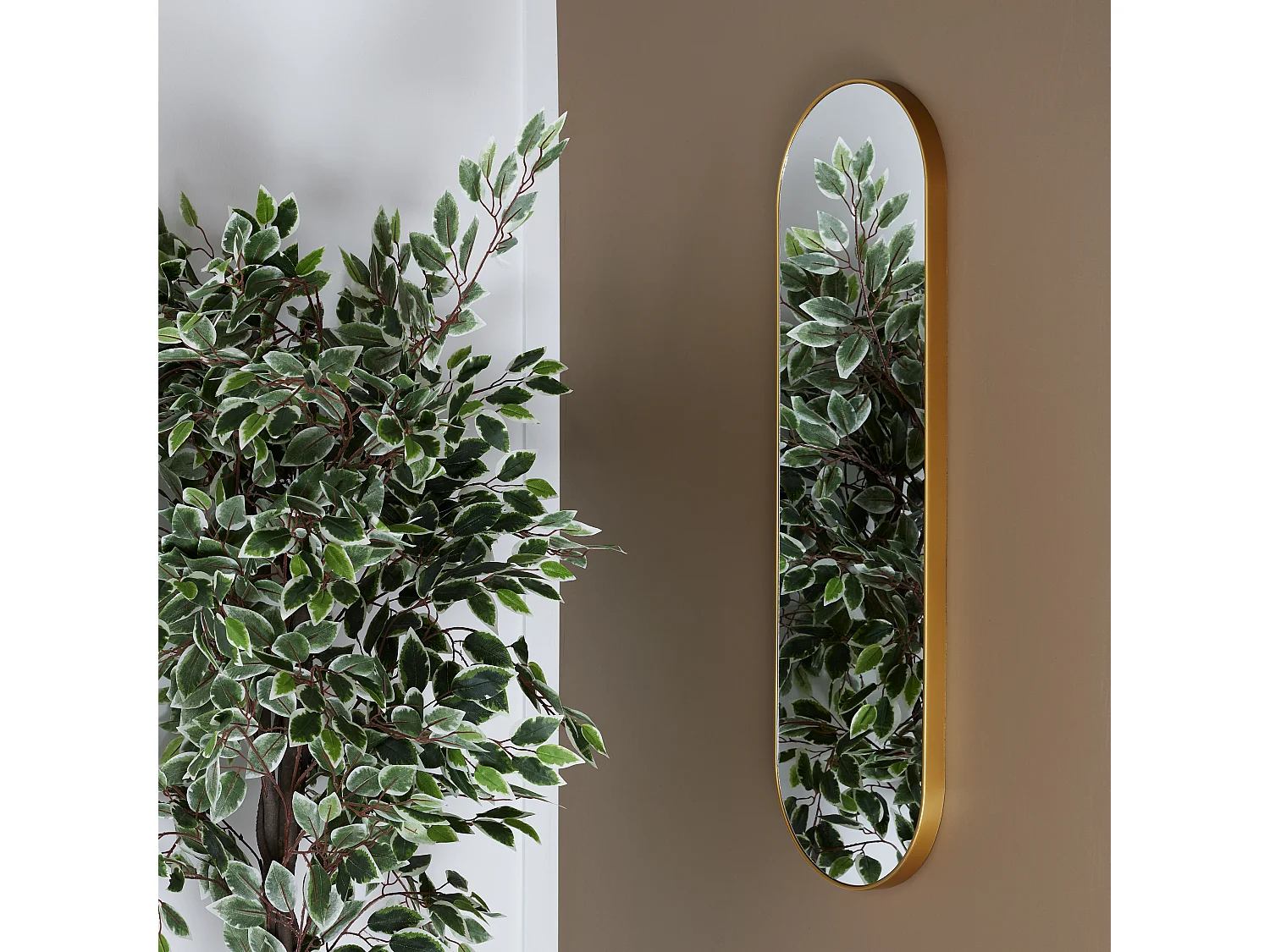 Miroir Design "Jaipur" 100cm Or