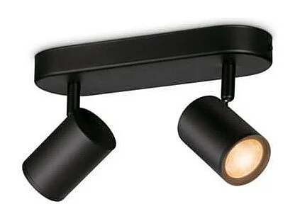 Bande Led 2 Elements Wiz 2x5w Rgb 690 Lm Couleur Noir