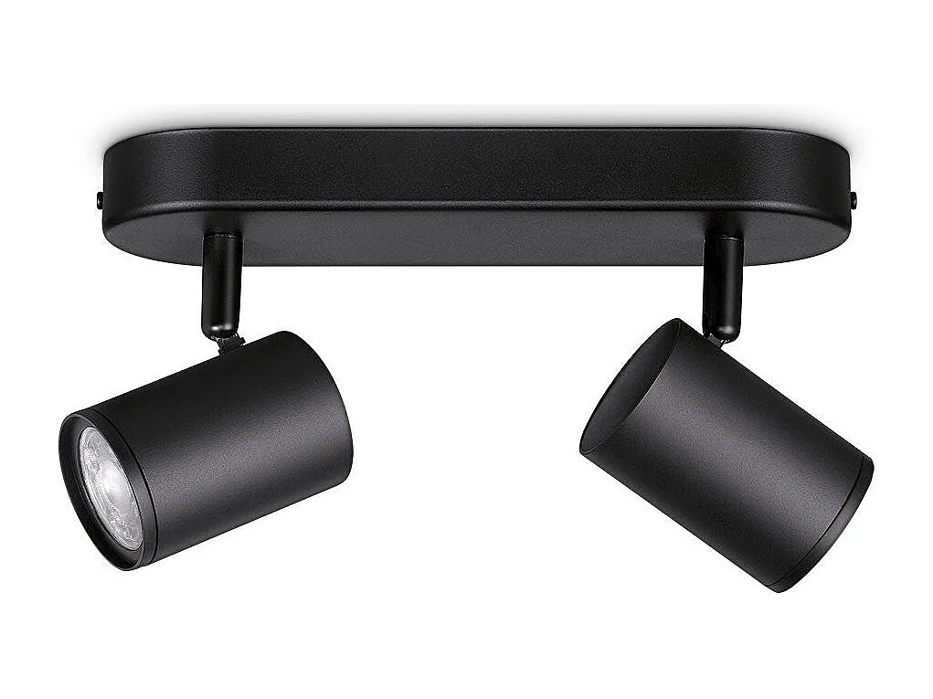 Plafon LED Dimerizável WiZ Imageo 4.9W RGB Smart WiFi+Bluetooth, 2 Spots Orientáveis, Compatível com Alexa e Google Home