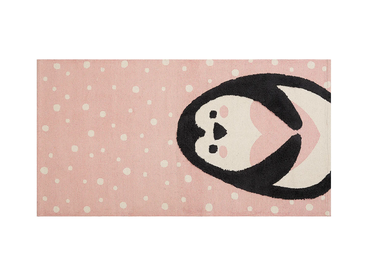 Tapis enfant PENGKOL Rose 80 x 150 cm Coton