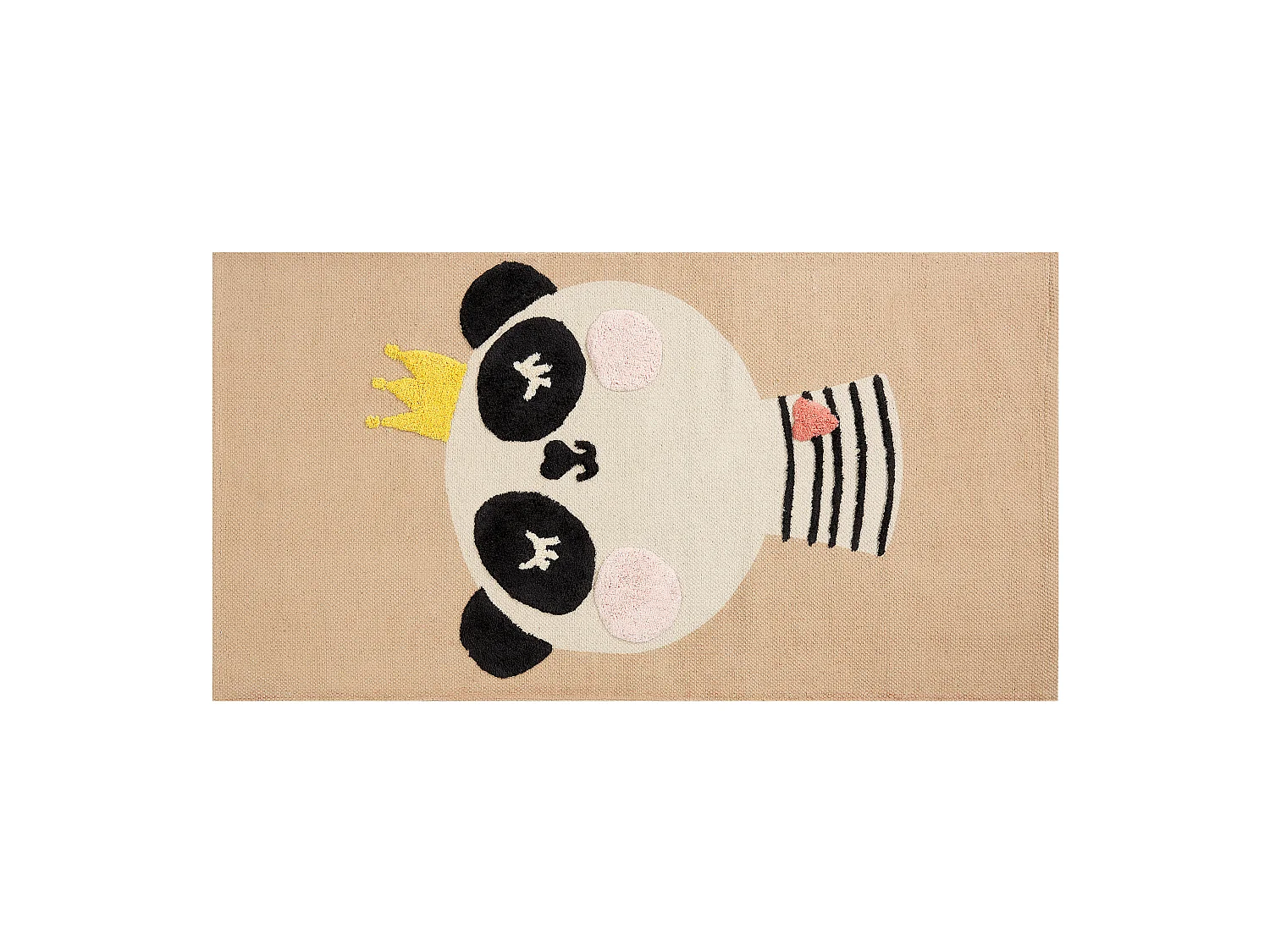 Tapis enfant BUNAN Beige 80 x 150 cm Coton