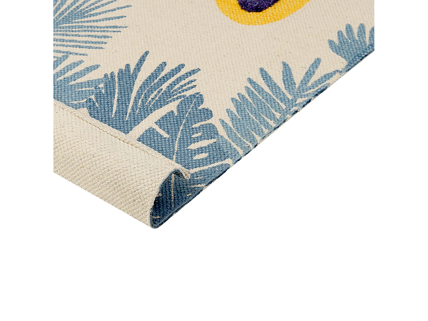 Dywan dziecięcy bawełniany motyw lamparta 80 x 150 cm wielokolorowy LUAS