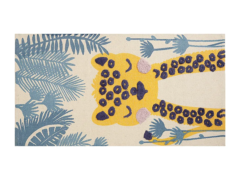 Tapis enfant LUAS Multicolore 80 x 150 cm Coton